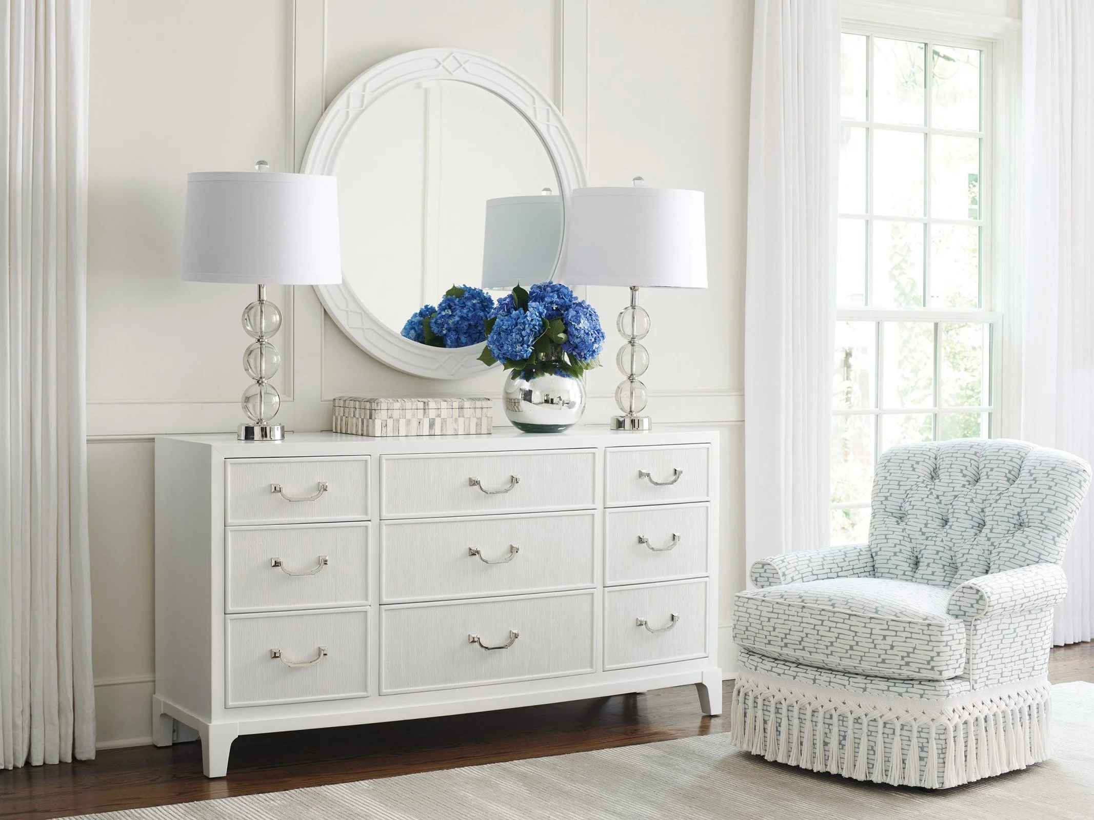 Lexington Avondale Carreno Round Mirror - Image 3