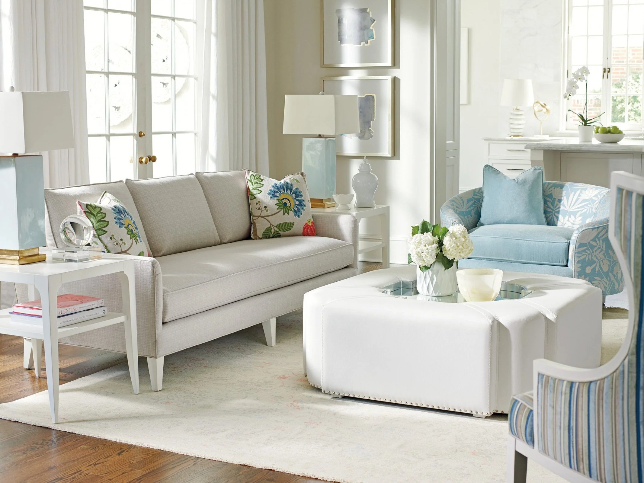 Lexington Avondale Clarendon Upholstered Cocktail Table - Image 2