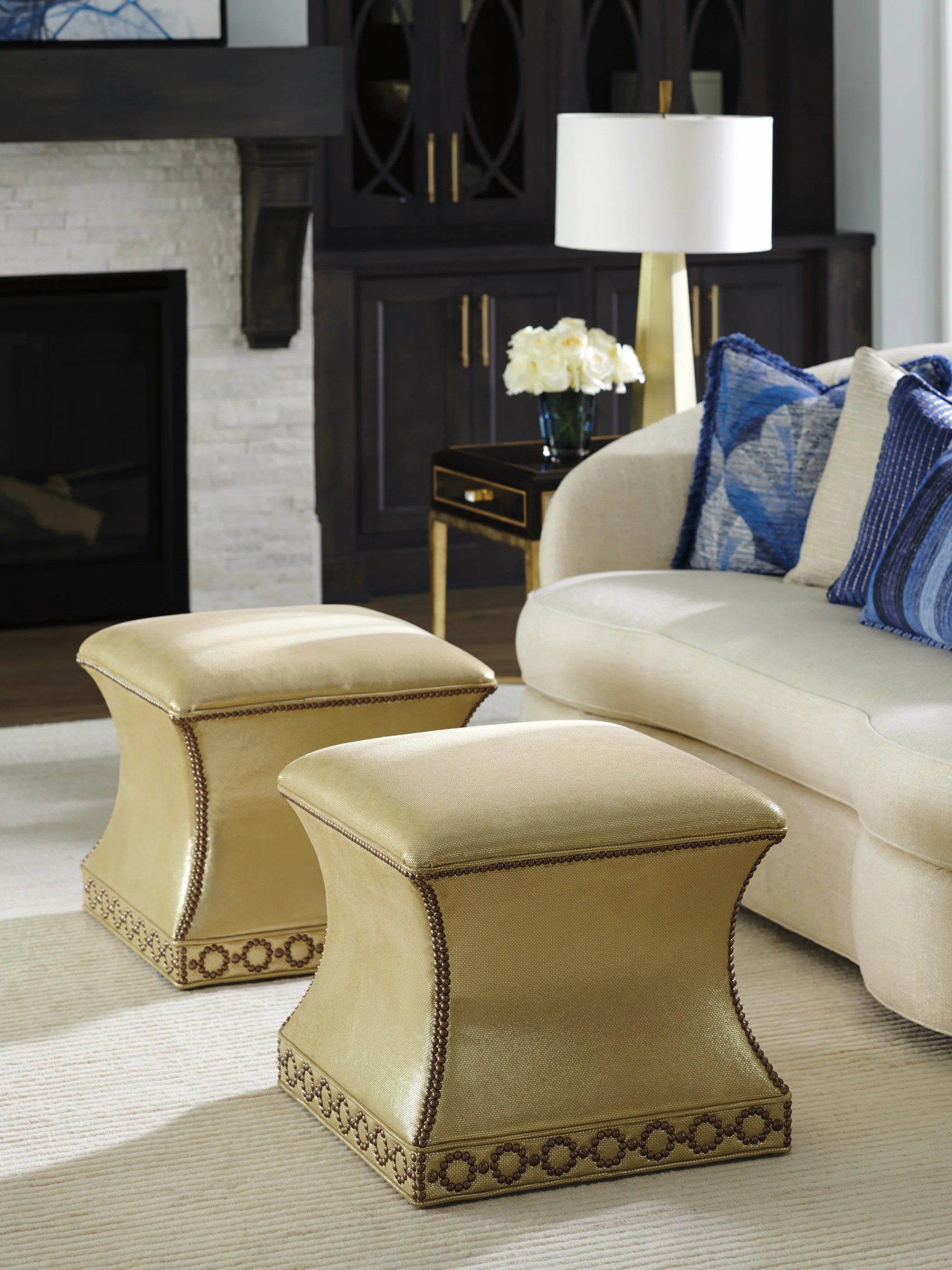 Lexington Carlyle Merino Ottoman - Image 10