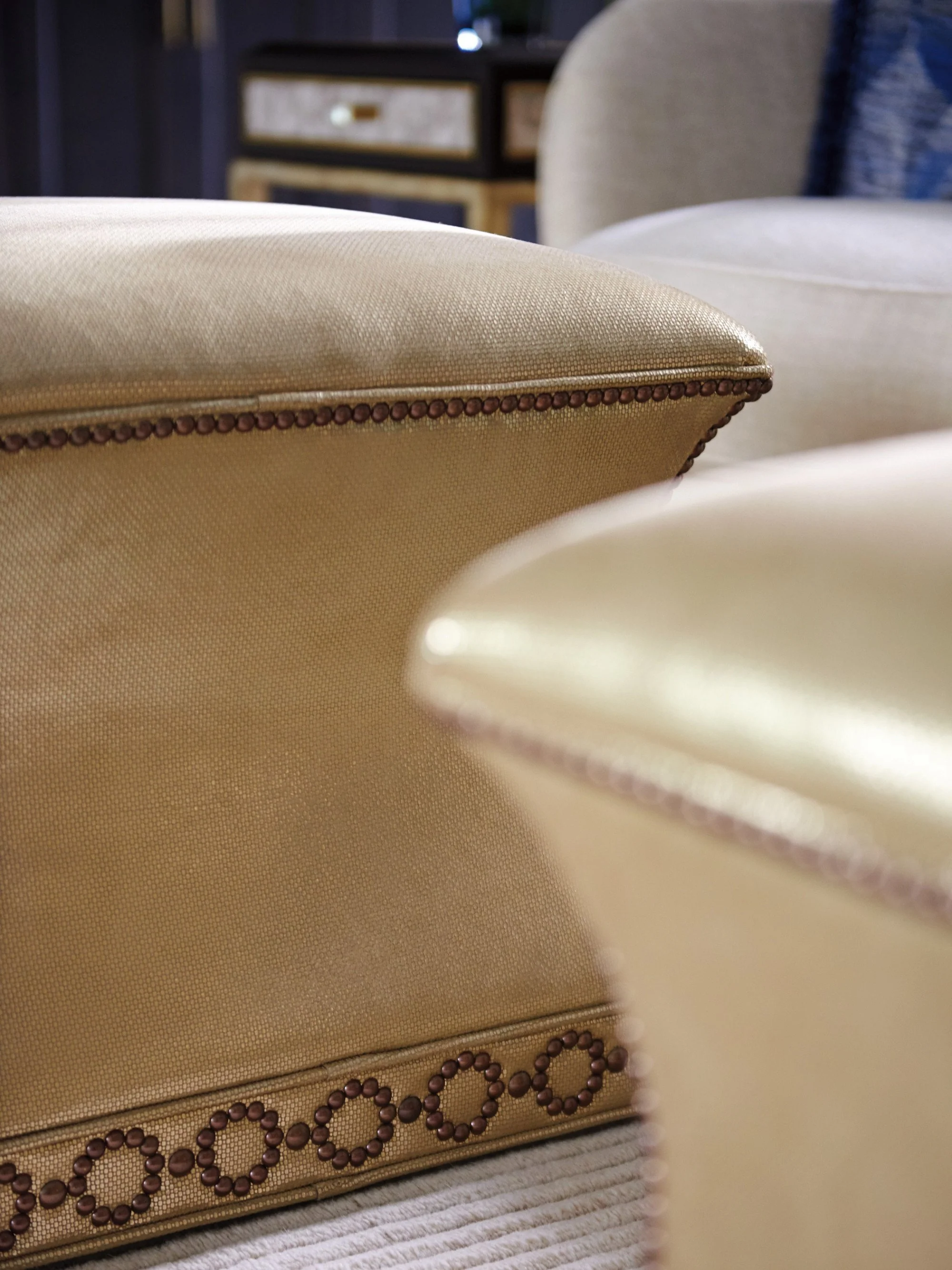 Lexington Carlyle Merino Ottoman - Image 11