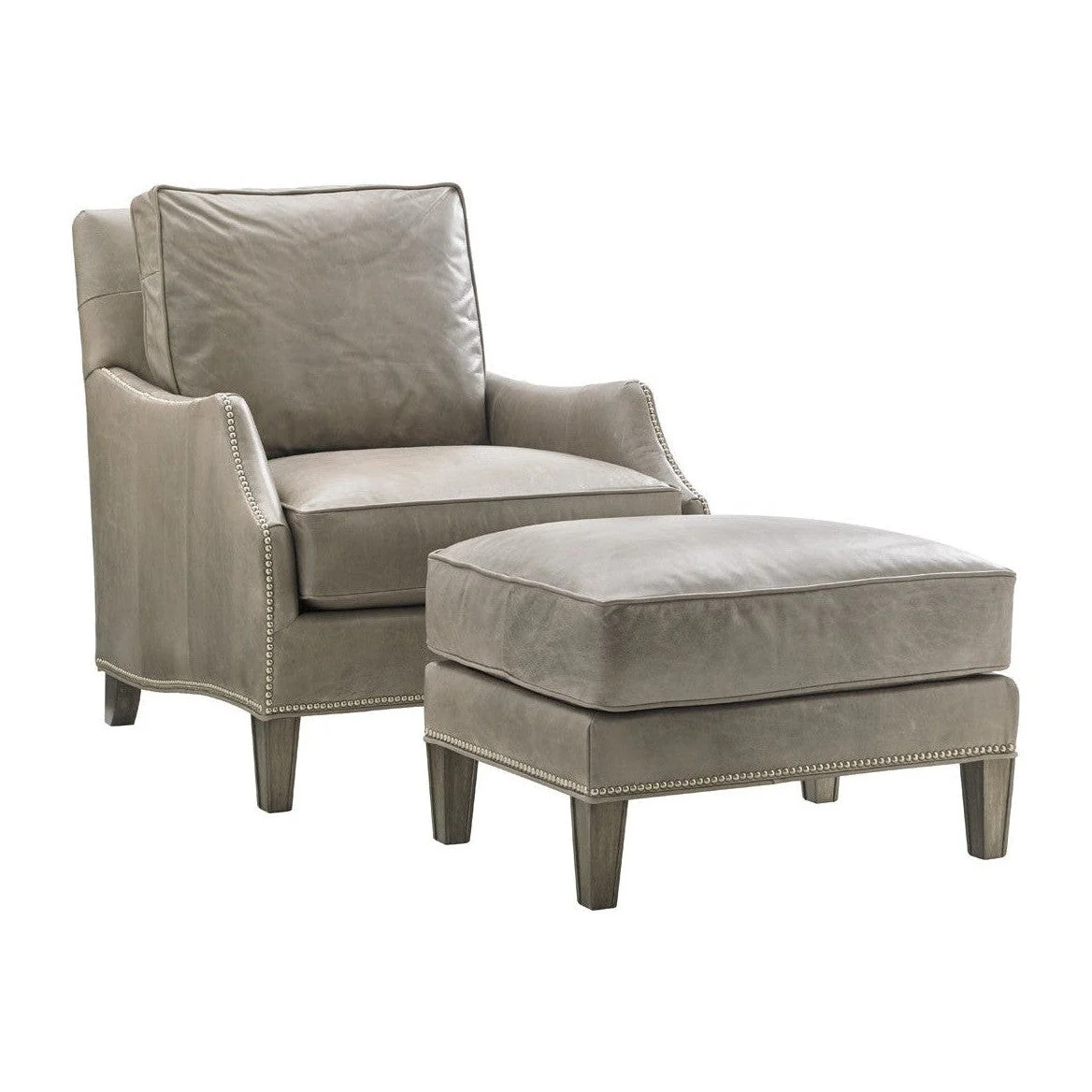 Lexington Kensington Place Ashton Leather Ottoman - Image 2