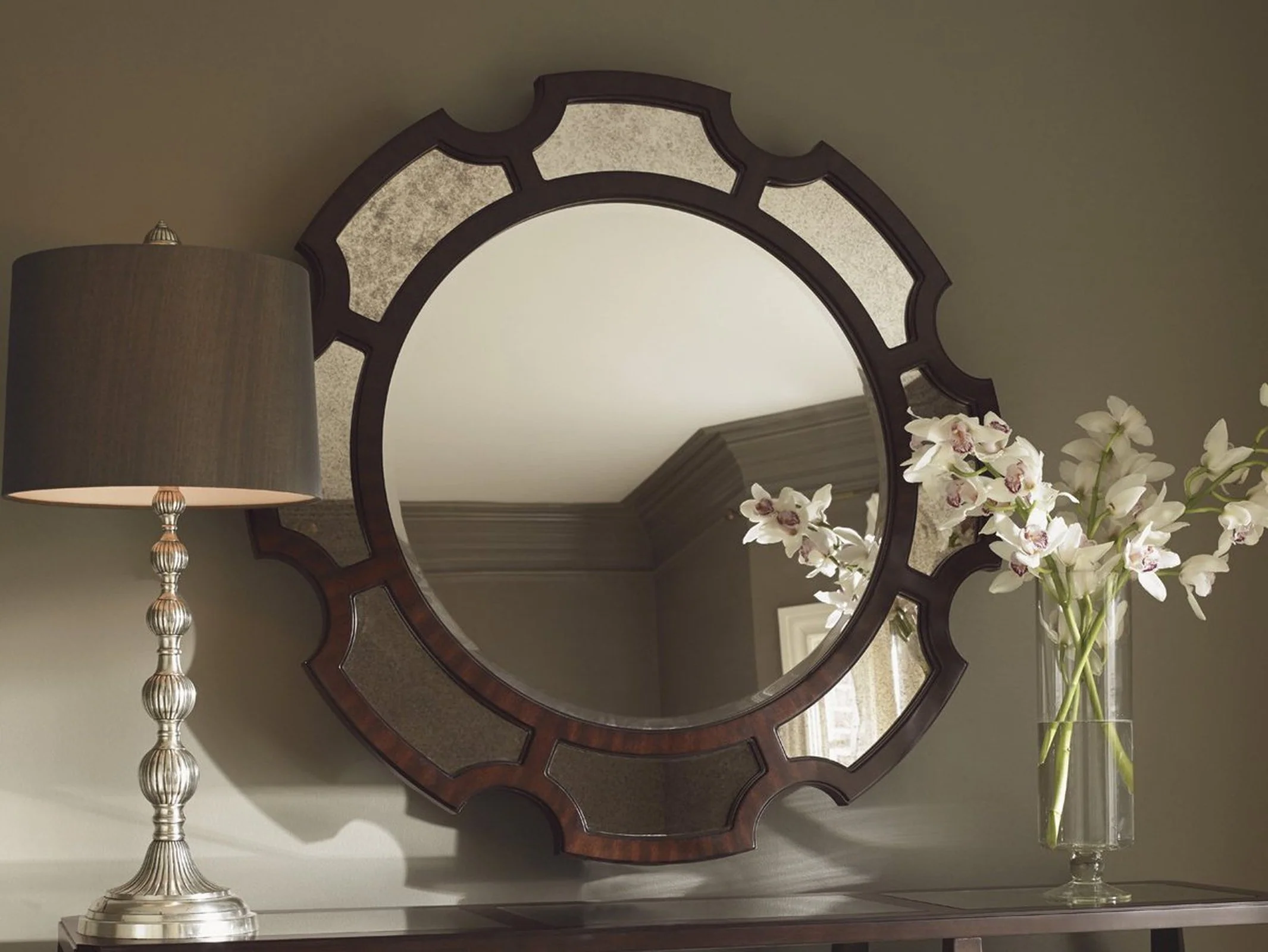 Lexington Kensington Place Del Mar Round Mirror Clearance - Image 2