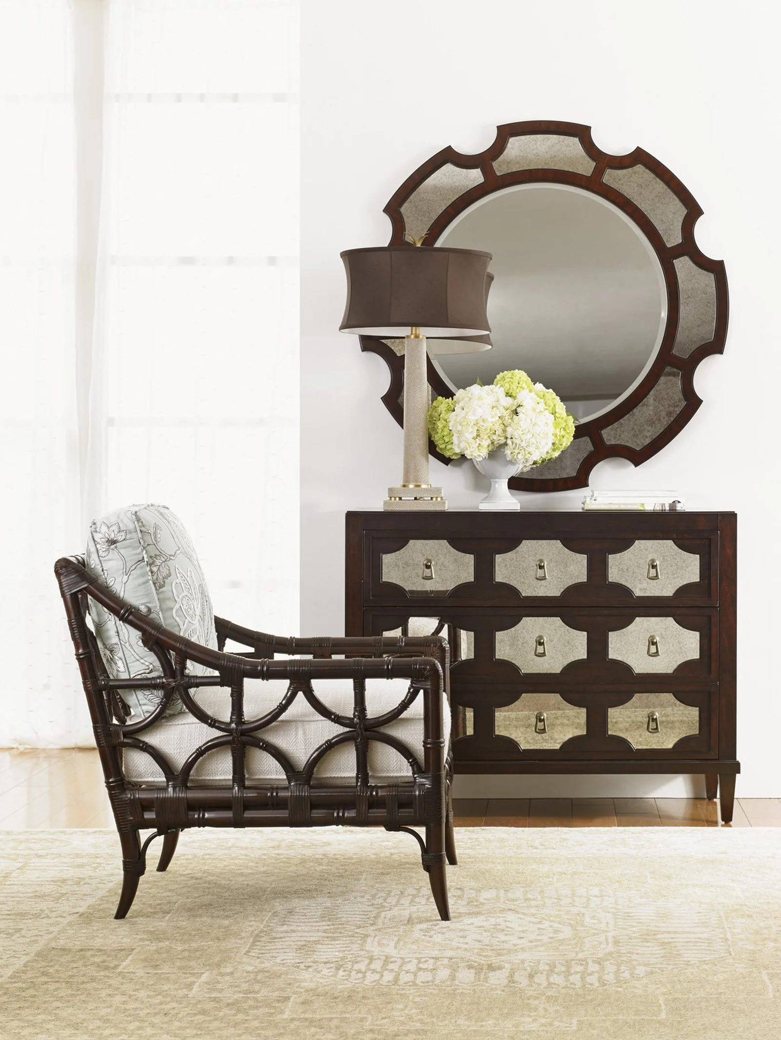 Lexington Kensington Place Del Mar Round Mirror Clearance - Image 3
