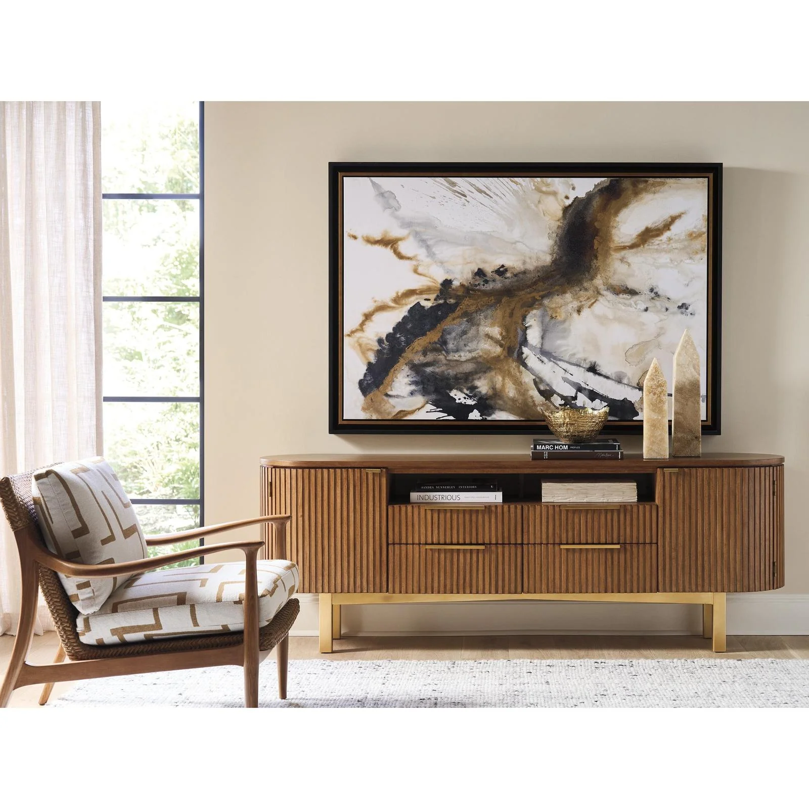 Lexington La Costa Crescent Bay Media Console - Image 2