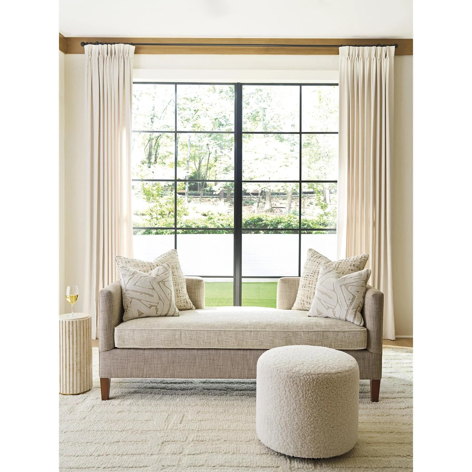 Lexington La Costa Three Arch Swivel Ottoman - Image 5