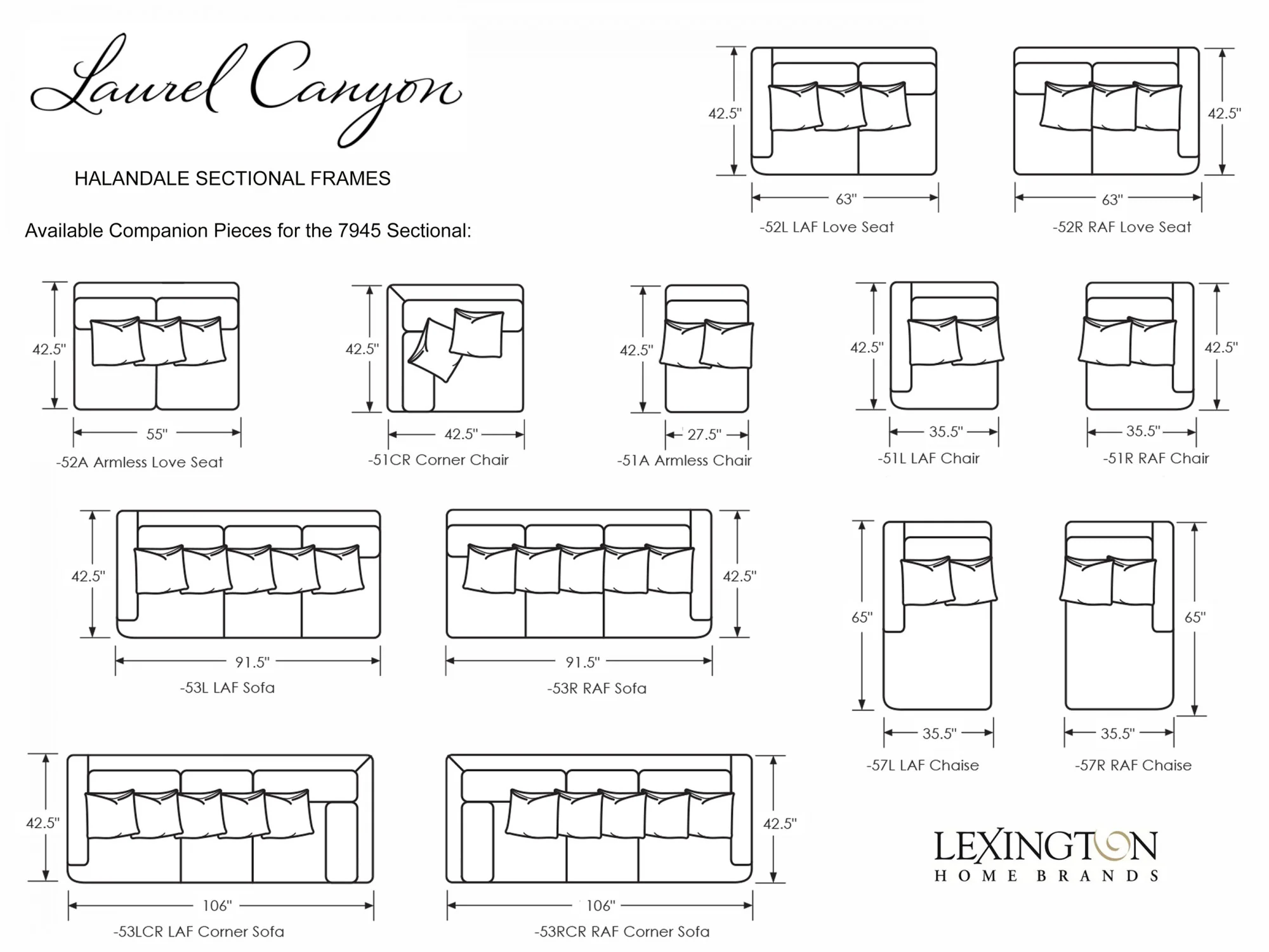 Lexington Laurel Canyon Halandale Sectional 2 - Image 5