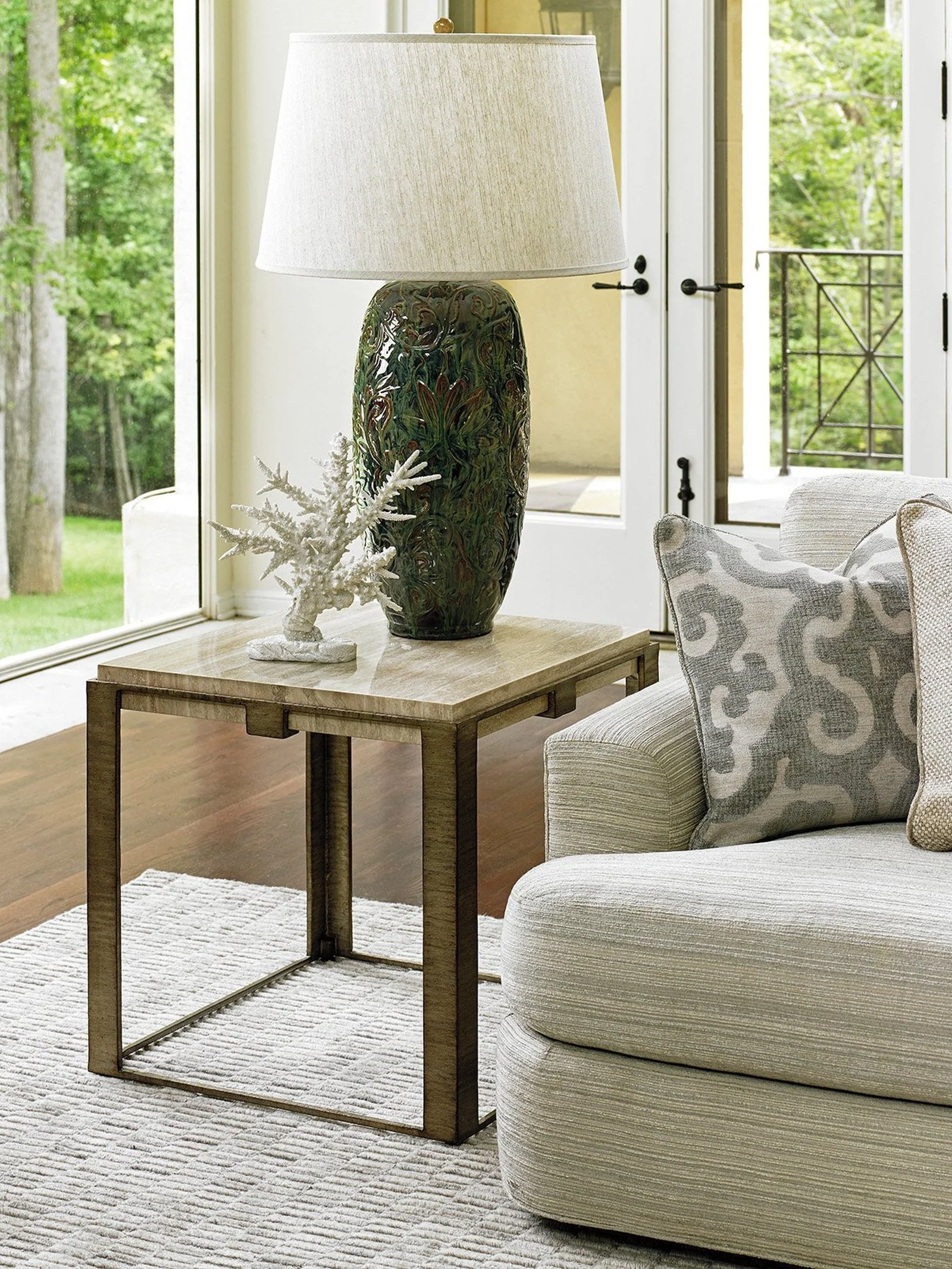 Lexington Laurel Canyon Stone Canyon Lamp Table - Image 2