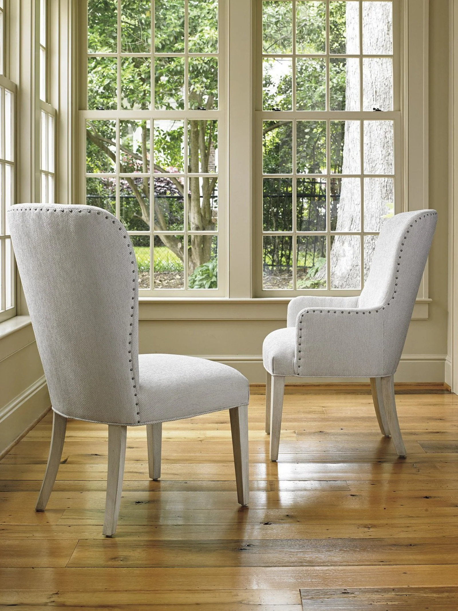 Lexington Oyster Bay Baxter Upholstered Arm Chair As Shown - Image 3