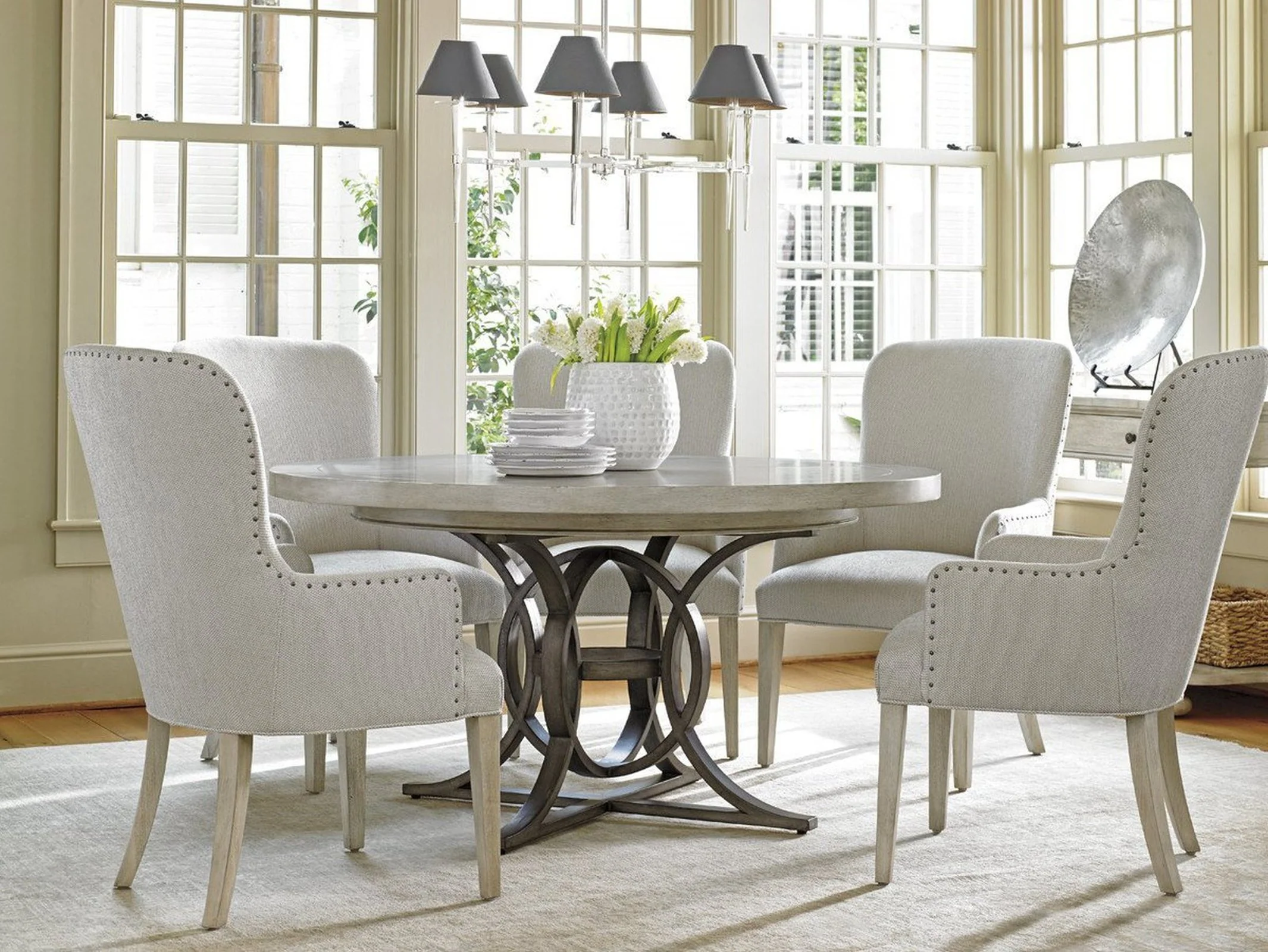 Lexington Oyster Bay Baxter Upholstered Arm Chair Customizable - Image 5
