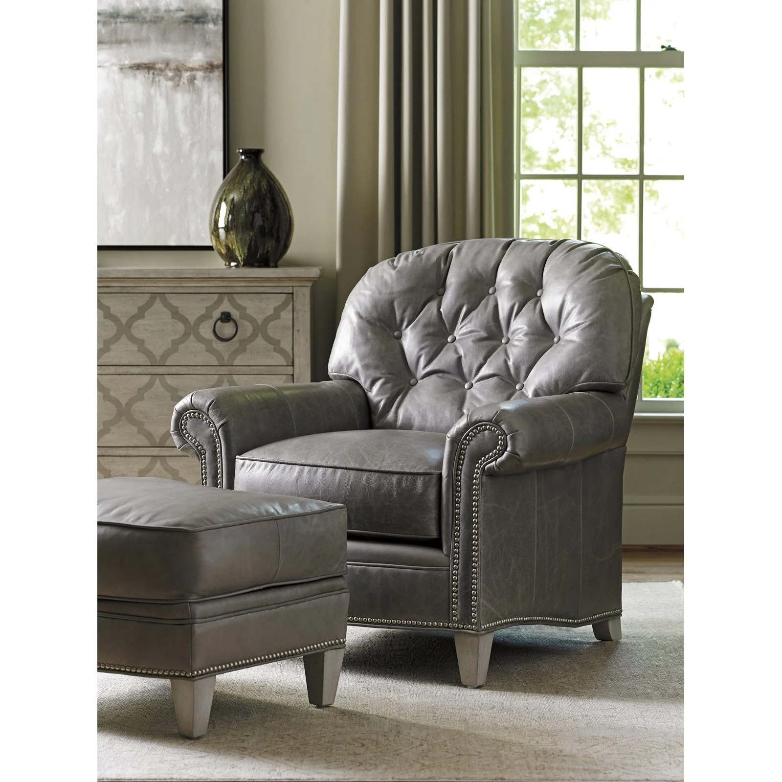Lexington Oyster Bay Bayville Leather Chair - Image 2