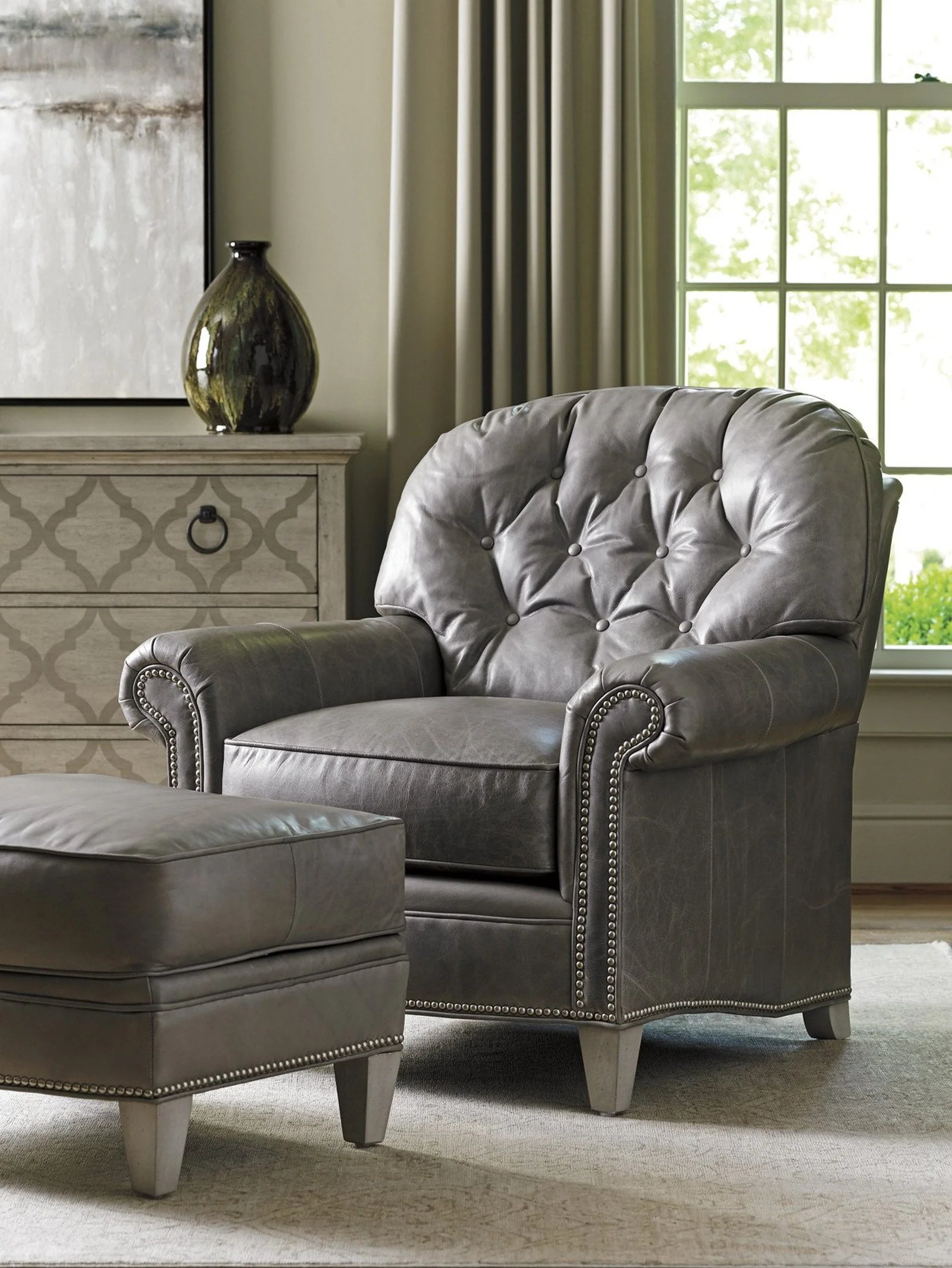 Lexington Oyster Bay Bayville Ottoman - Image 8
