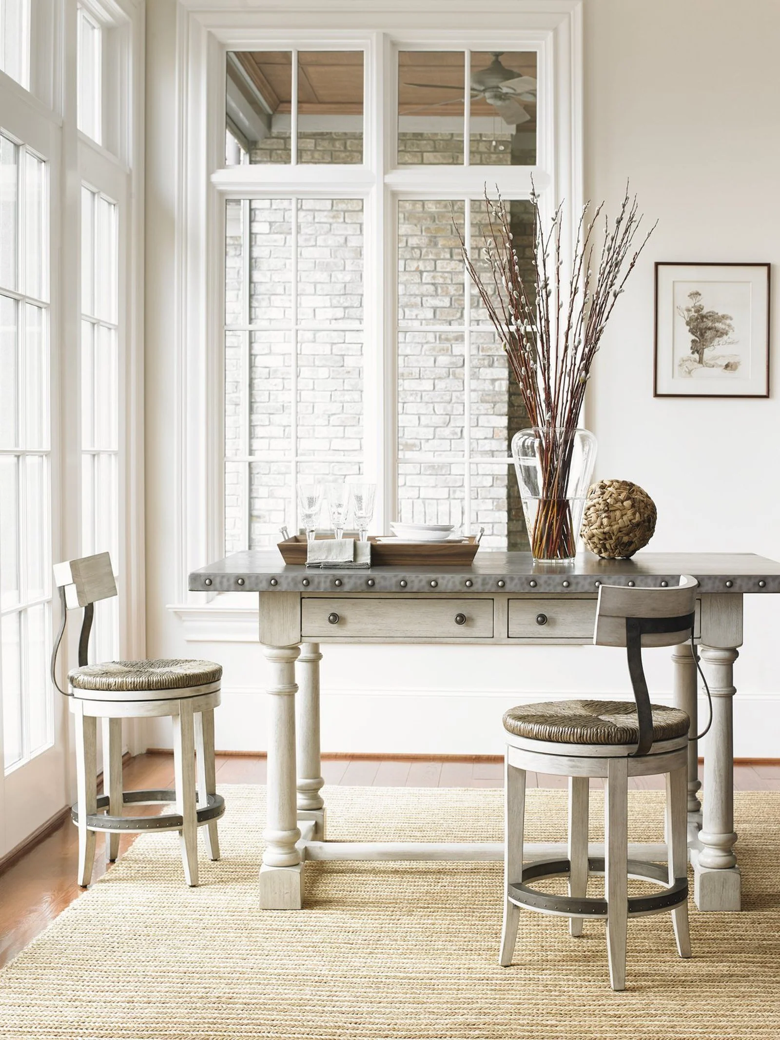 Lexington Oyster Bay Merrick Swivel Counter Stool - Image 3