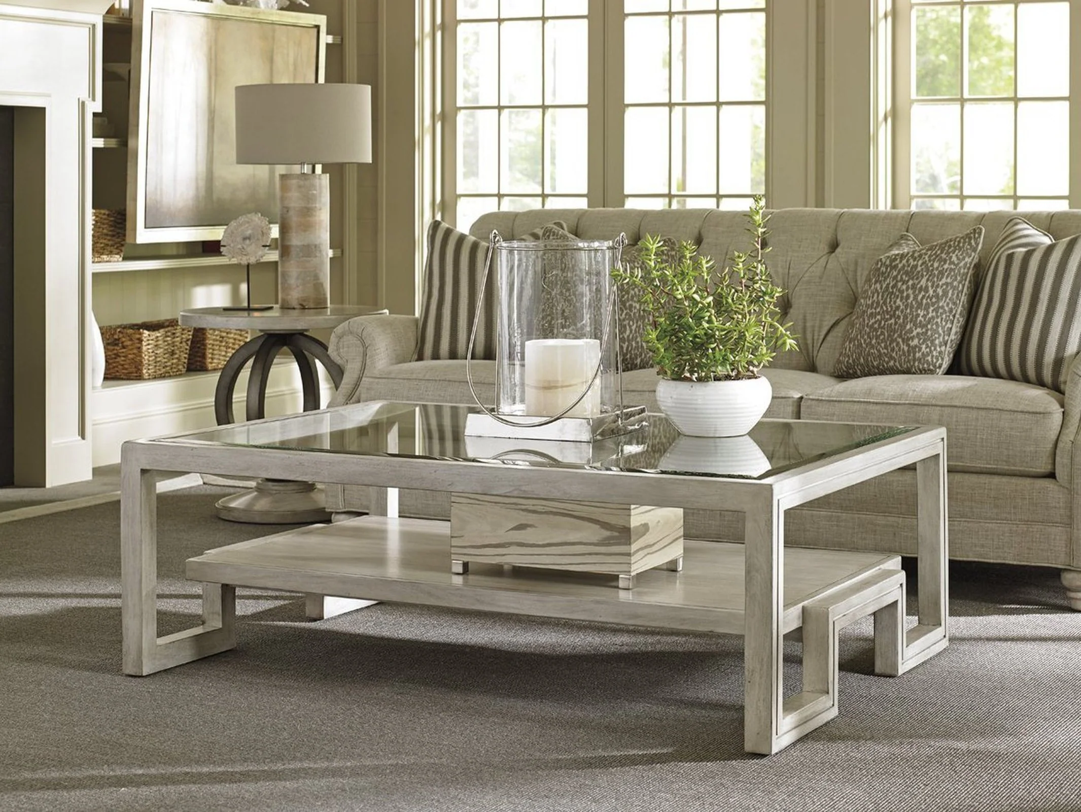 Lexington Oyster Bay Saddlebrook Rectangular Cocktail Table - Image 2