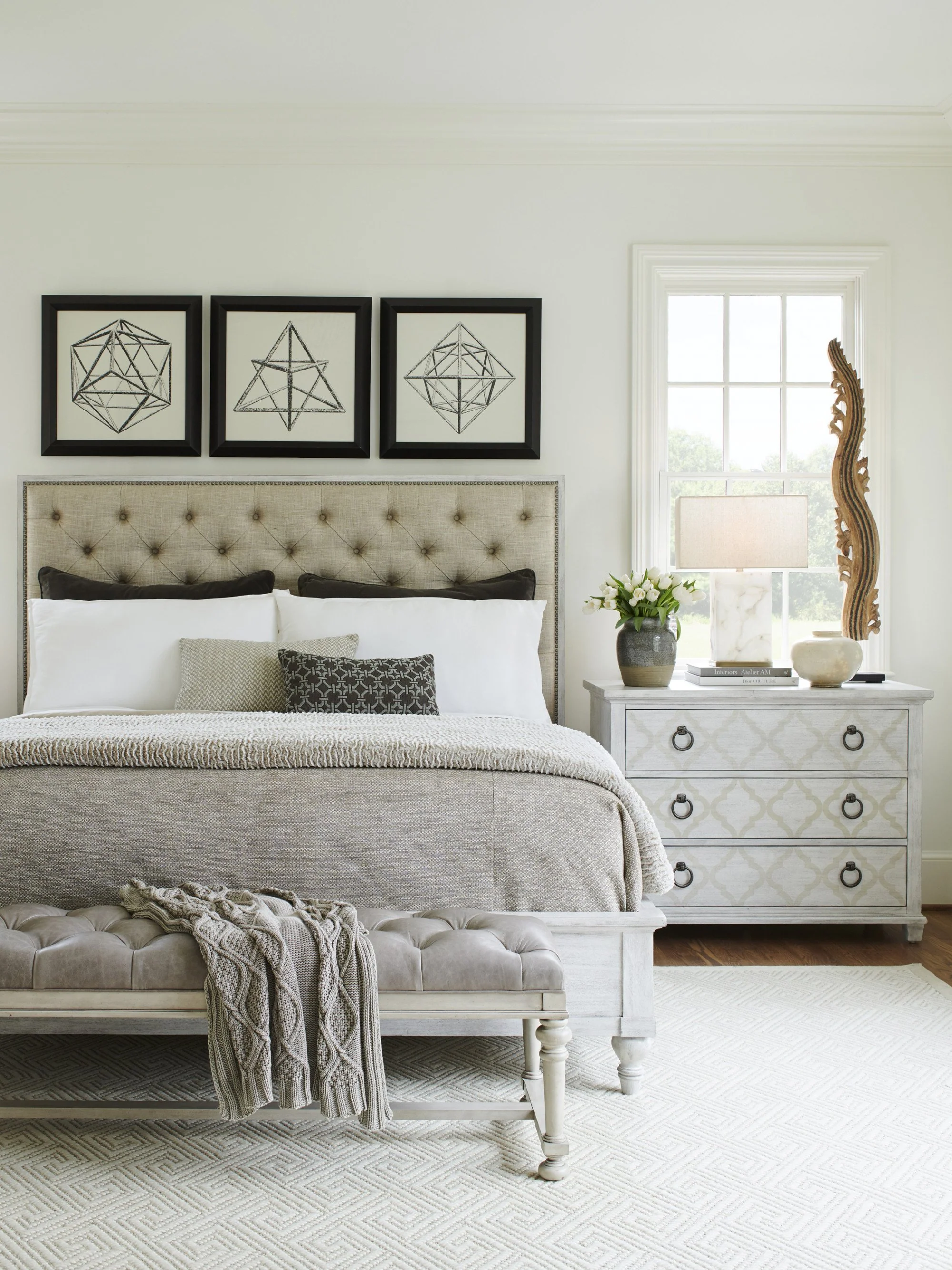 Lexington Oyster Bay Sag Harbor Tufted Upholstered Bed - Image 3