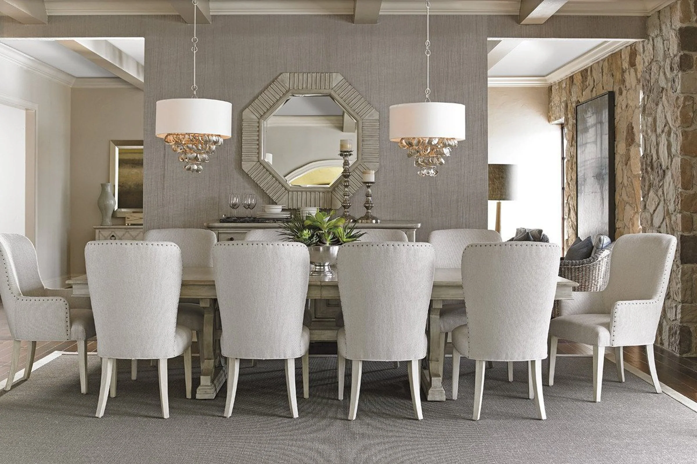 Lexington Oyster Bay Selden Octagonal Mirror - Image 4