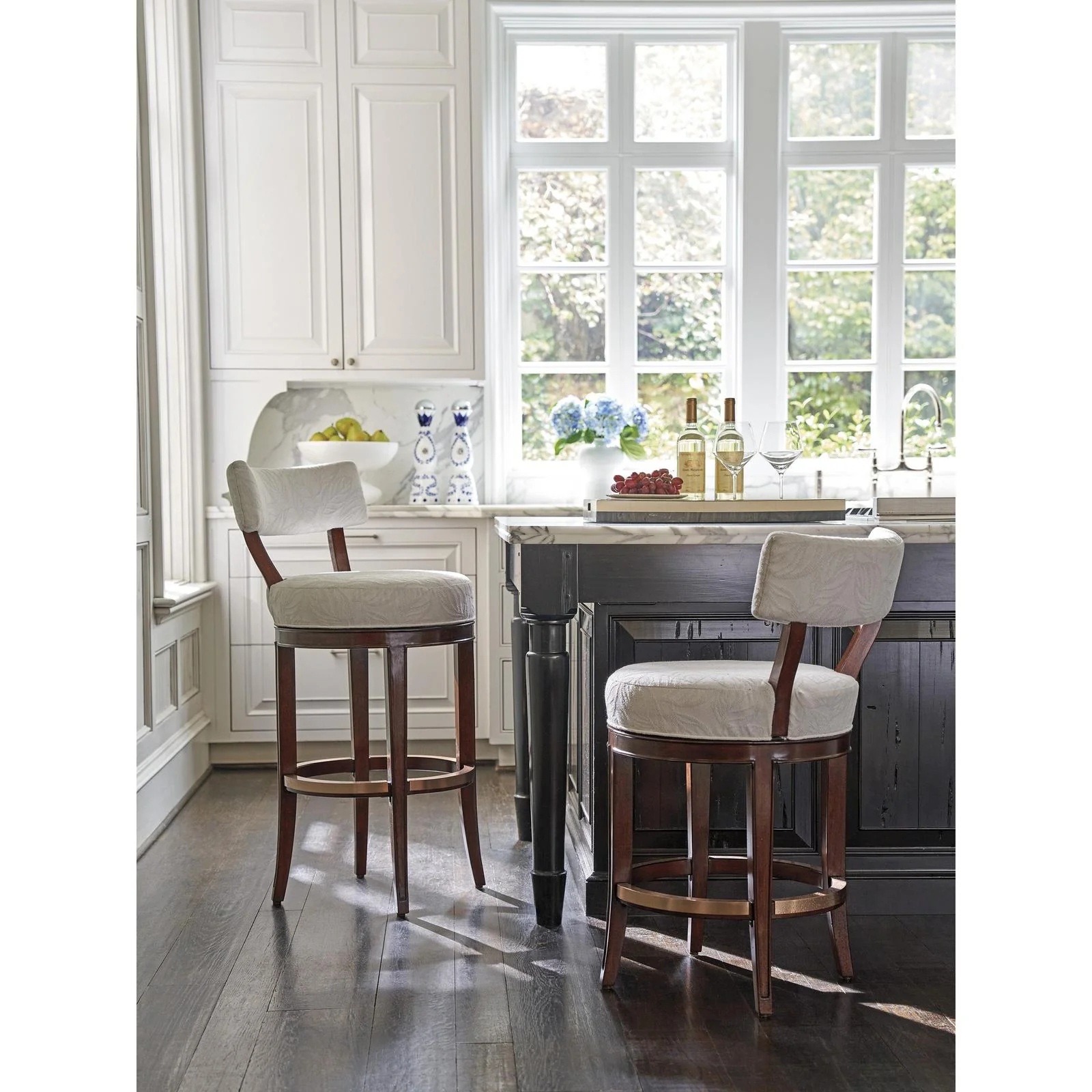 Lexington Rendezvous Giles Upholstered Swivel Bar Stool - Image 2