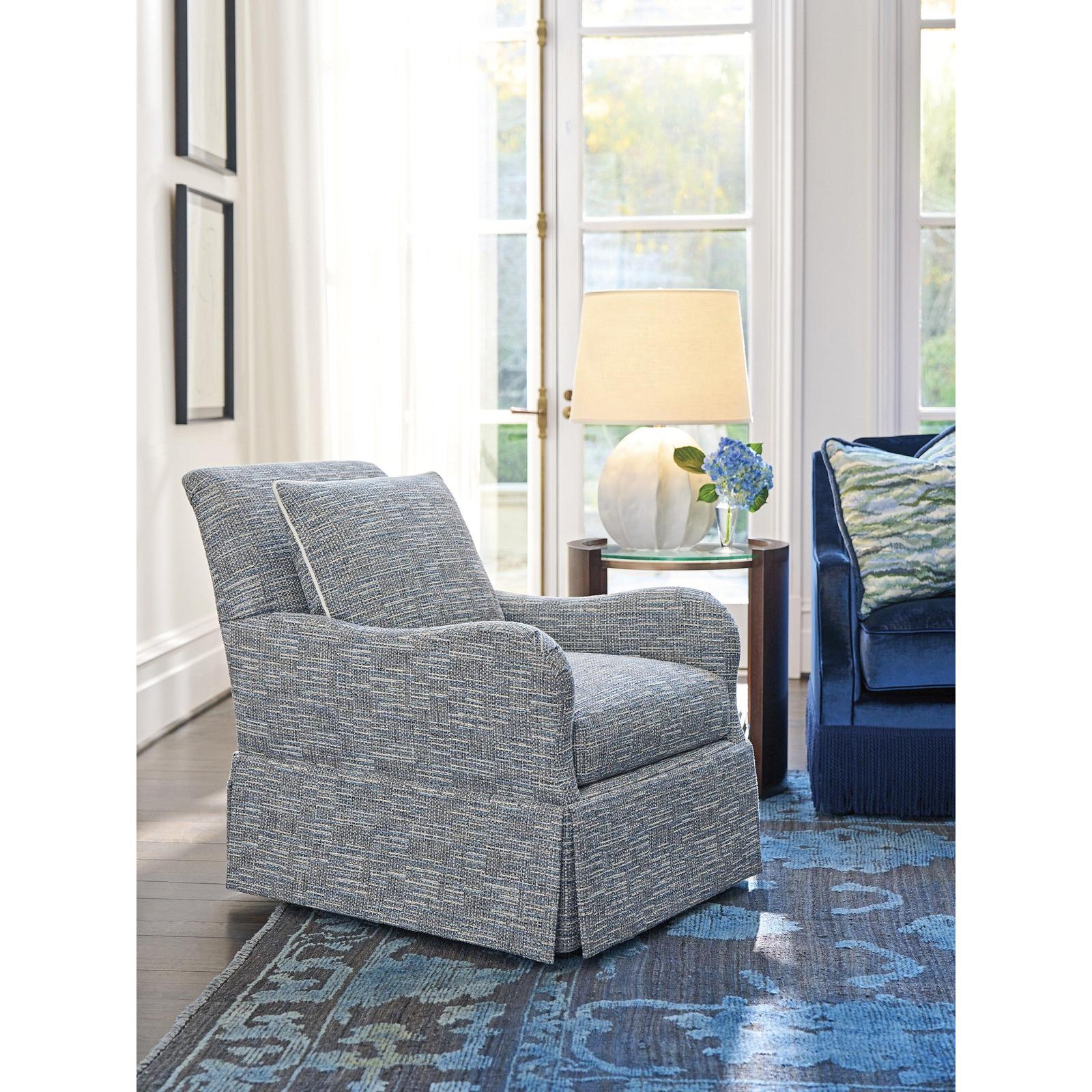 Lexington Rendezvous Palm Frond Swivel Chair - Image 2