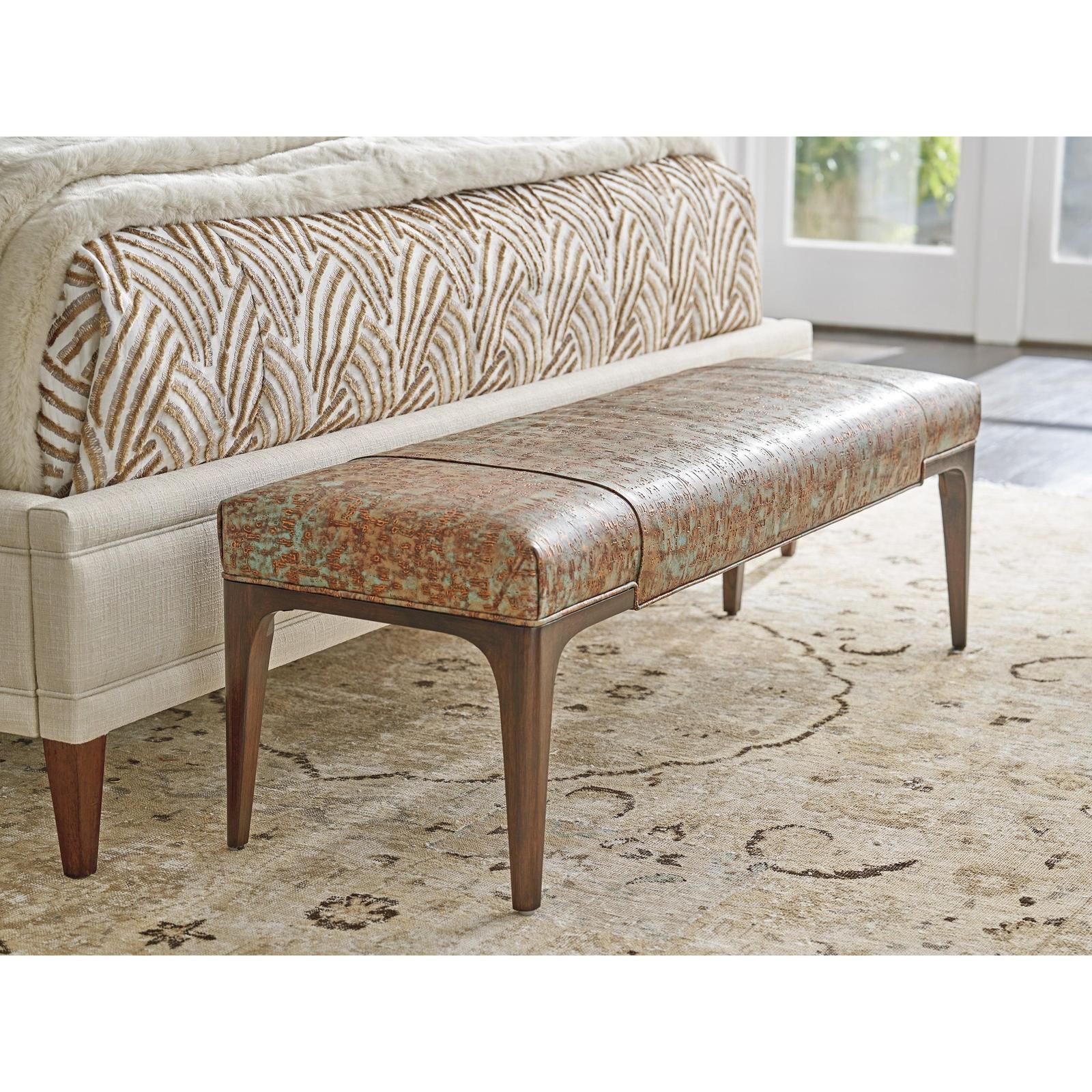 Lexington Rendezvous Savile Leather Bench - Image 2