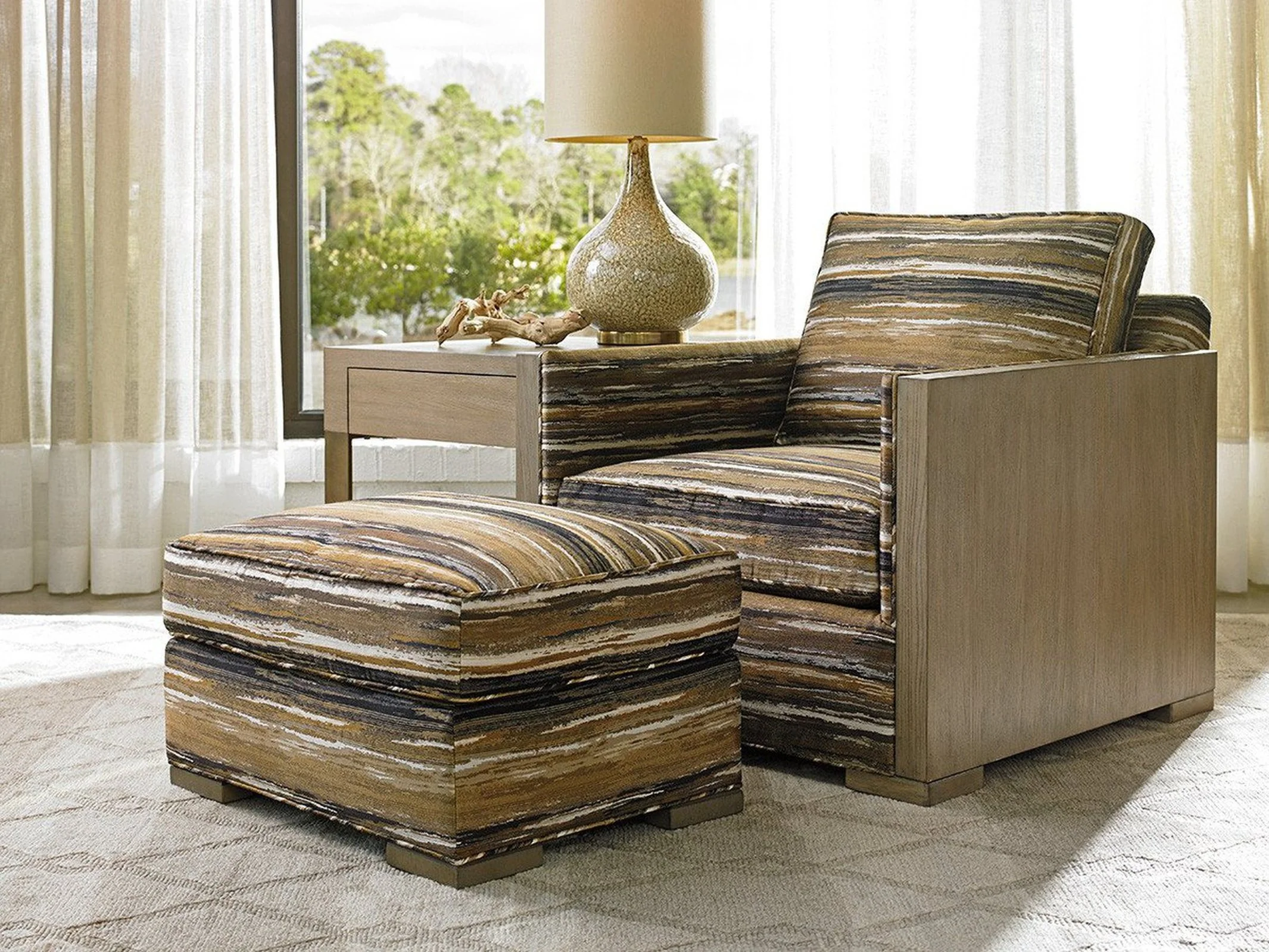 Lexington Shadow Play Delshire Ottoman - Image 3