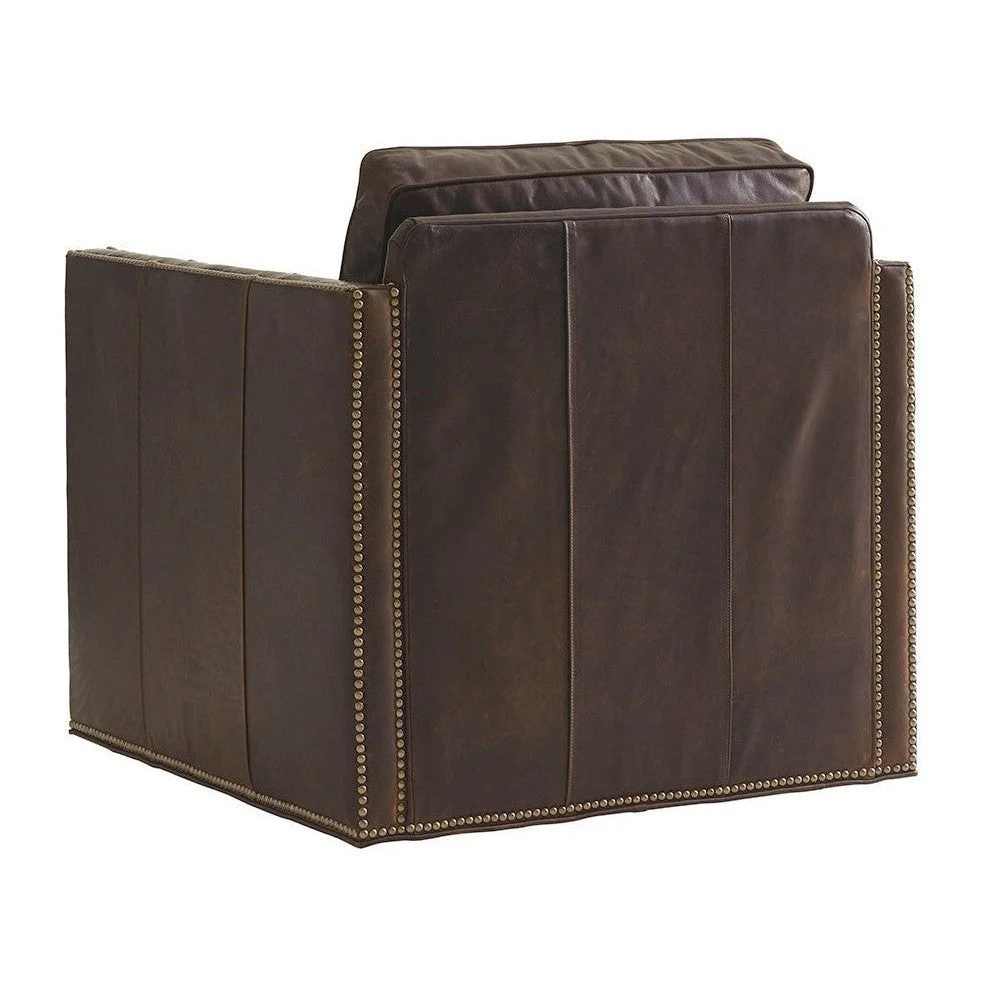 Lexington Shadow Play Hinsdale Leather Swivel Chair - Image 3