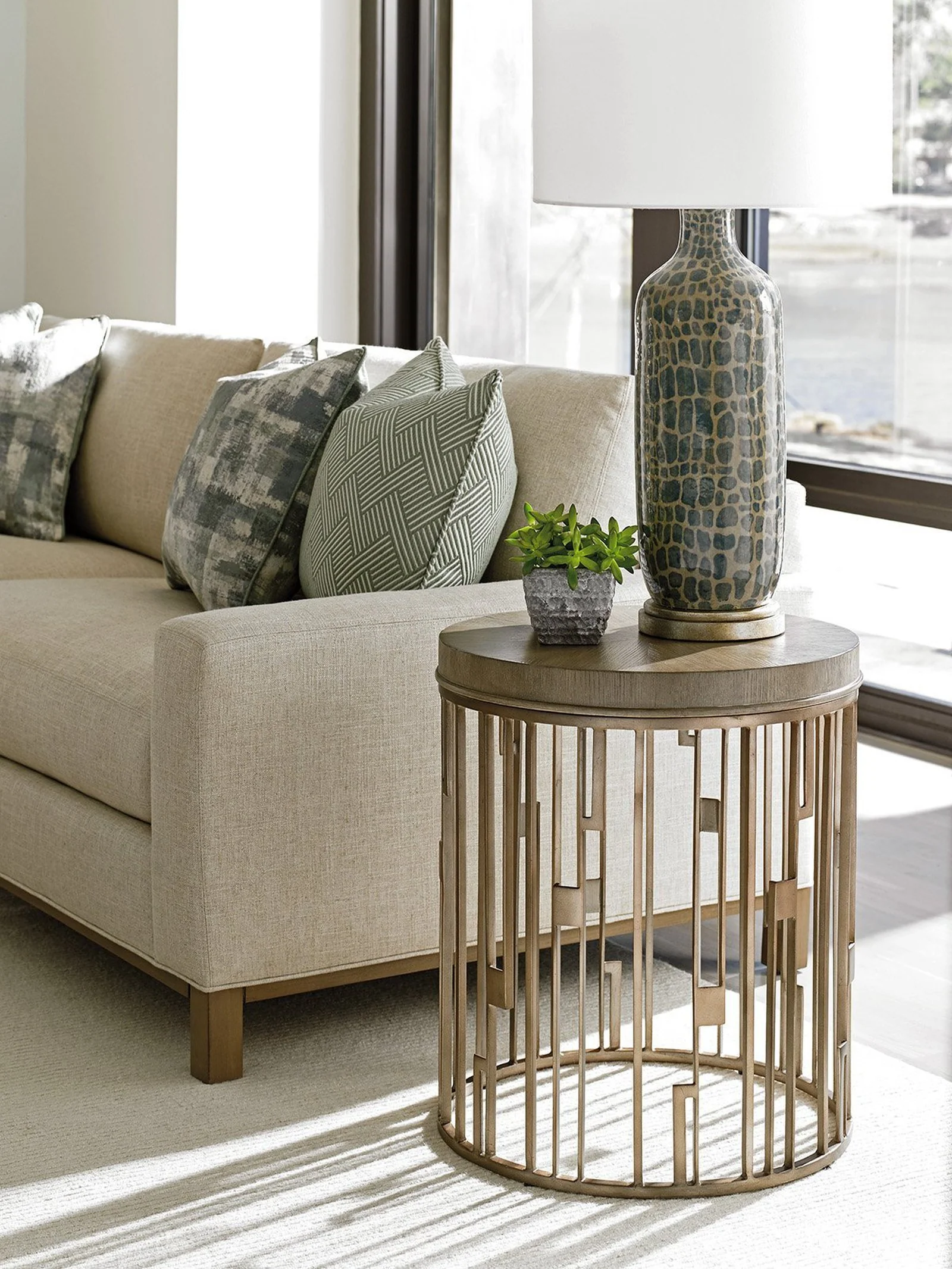 Lexington Shadow Play Studio Round Accent Table - Image 4