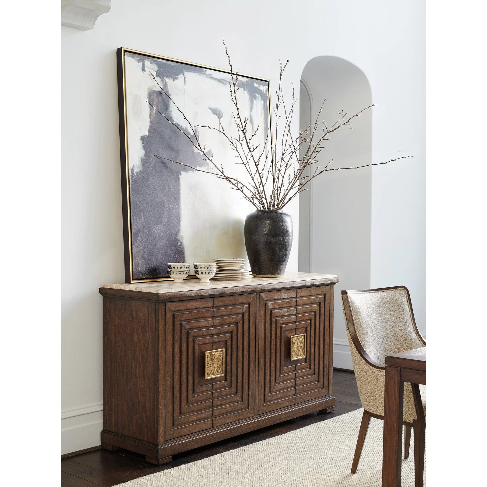 Lexington Silverado Los Gatos Buffet With Stone Top - Image 2