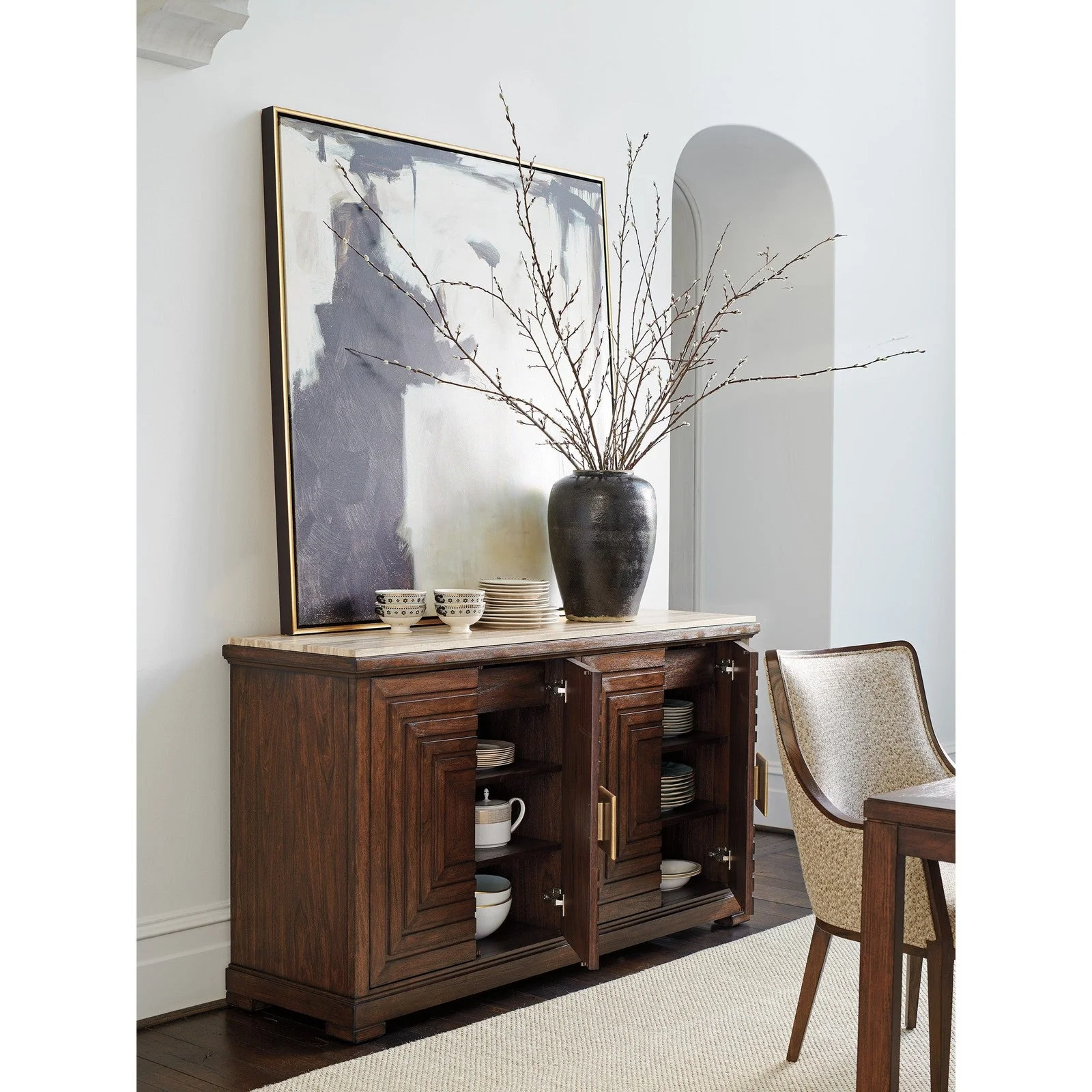 Lexington Silverado Los Gatos Buffet With Stone Top - Image 3