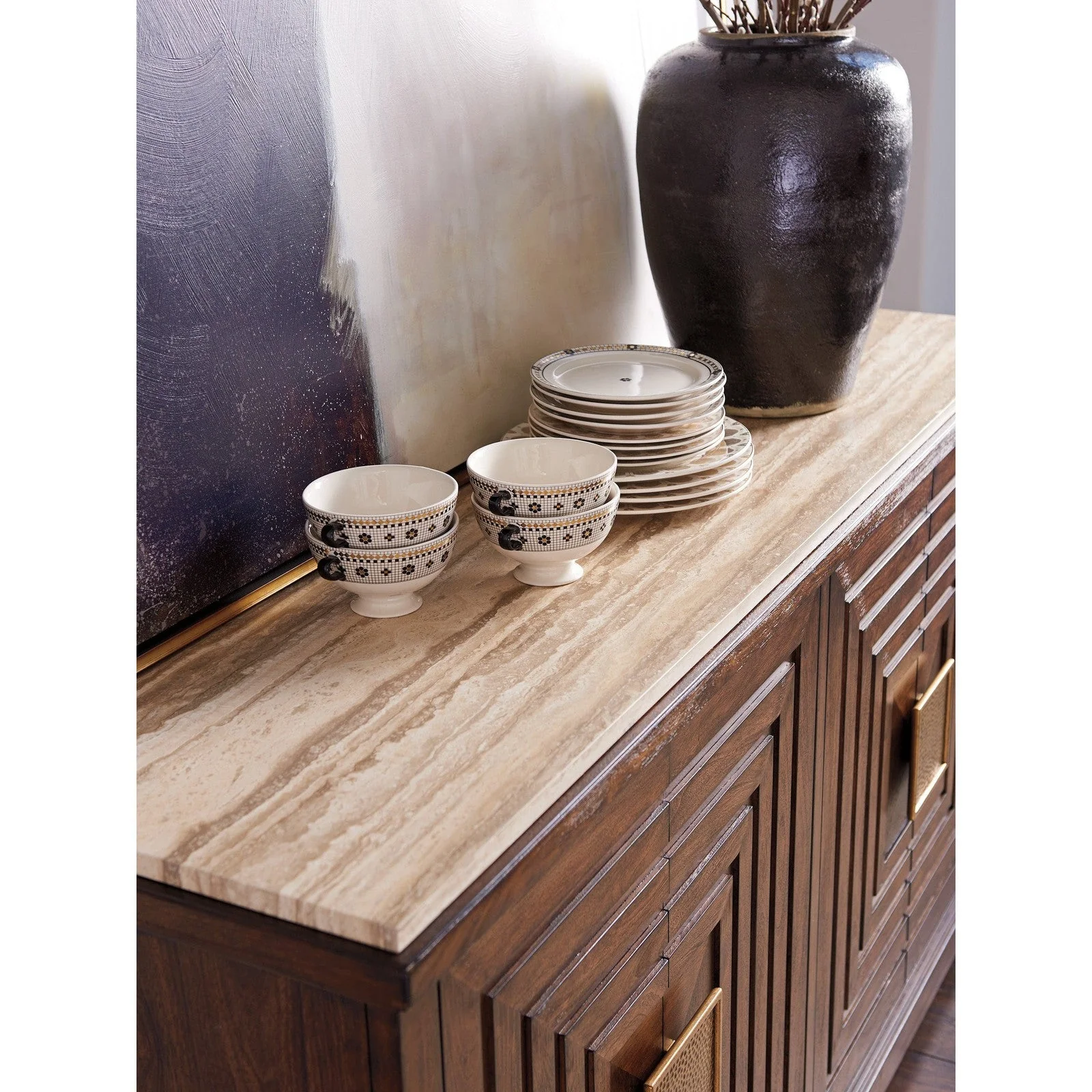 Lexington Silverado Los Gatos Buffet With Stone Top - Image 4