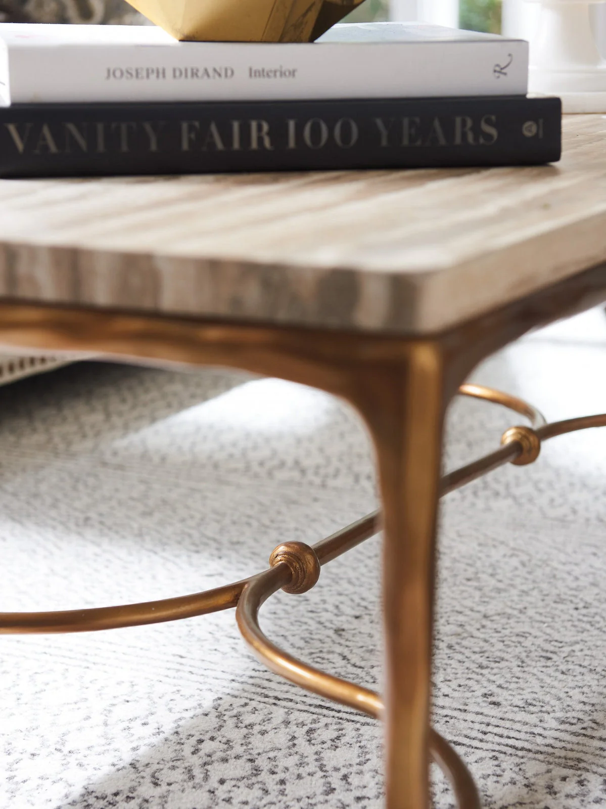 Lexington Silverado Menlo Park Rectangular Cocktail Table with Stone Top - Image 4