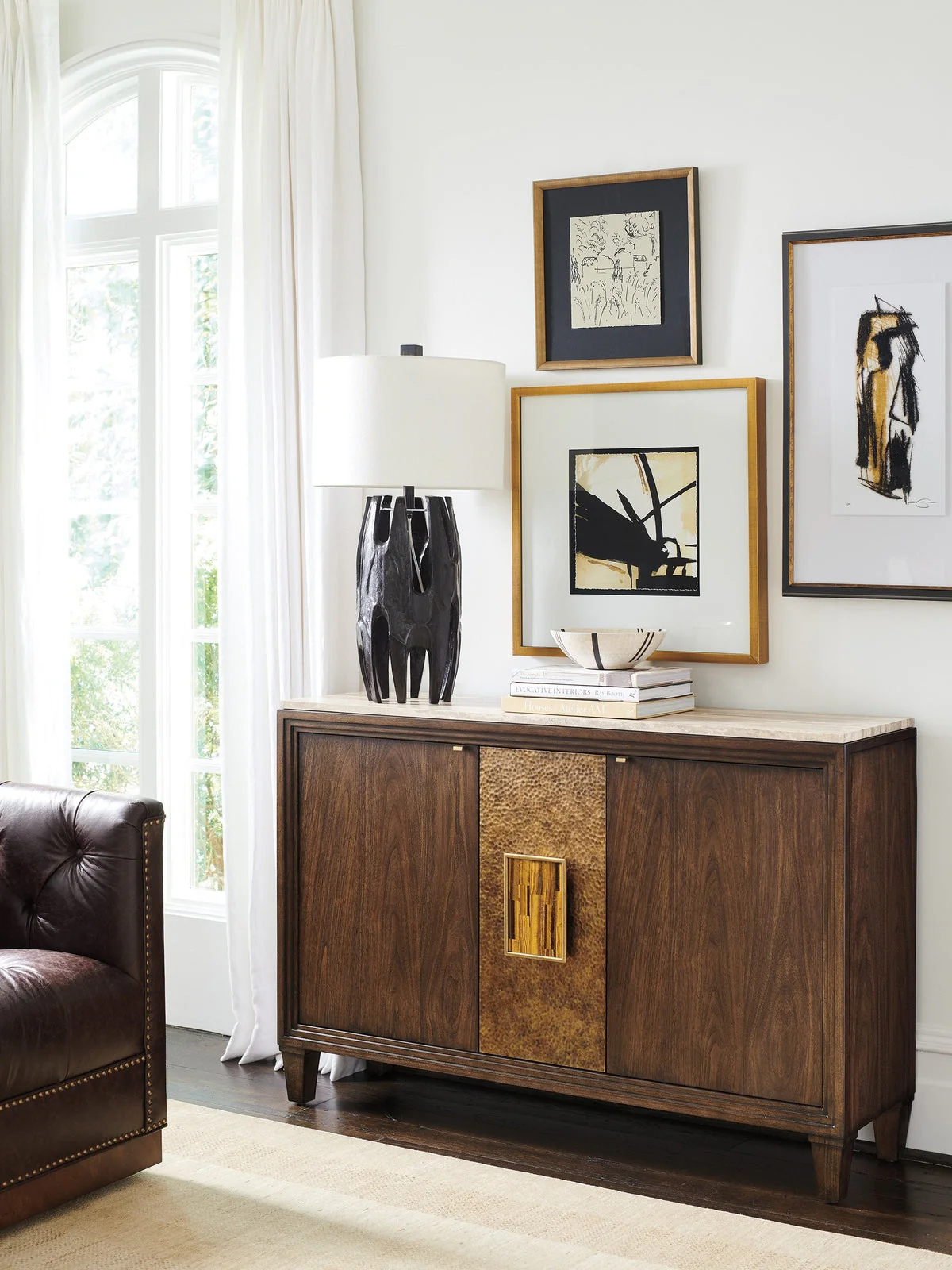 Lexington Silverado Santa Clara Hall Chest with Stone Top - Image 2