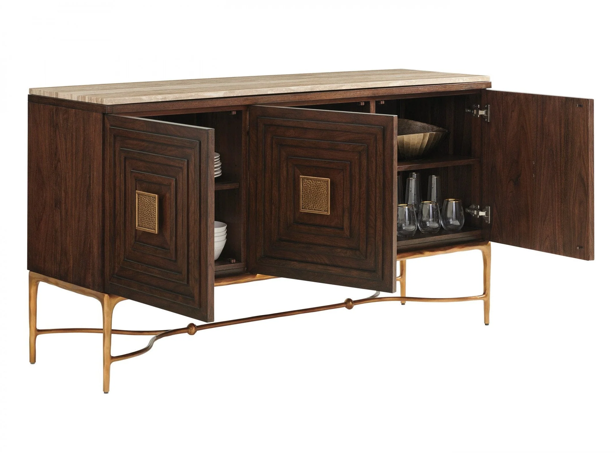 Lexington Silverado Tiburon Sideboard with Stone Top - Image 4