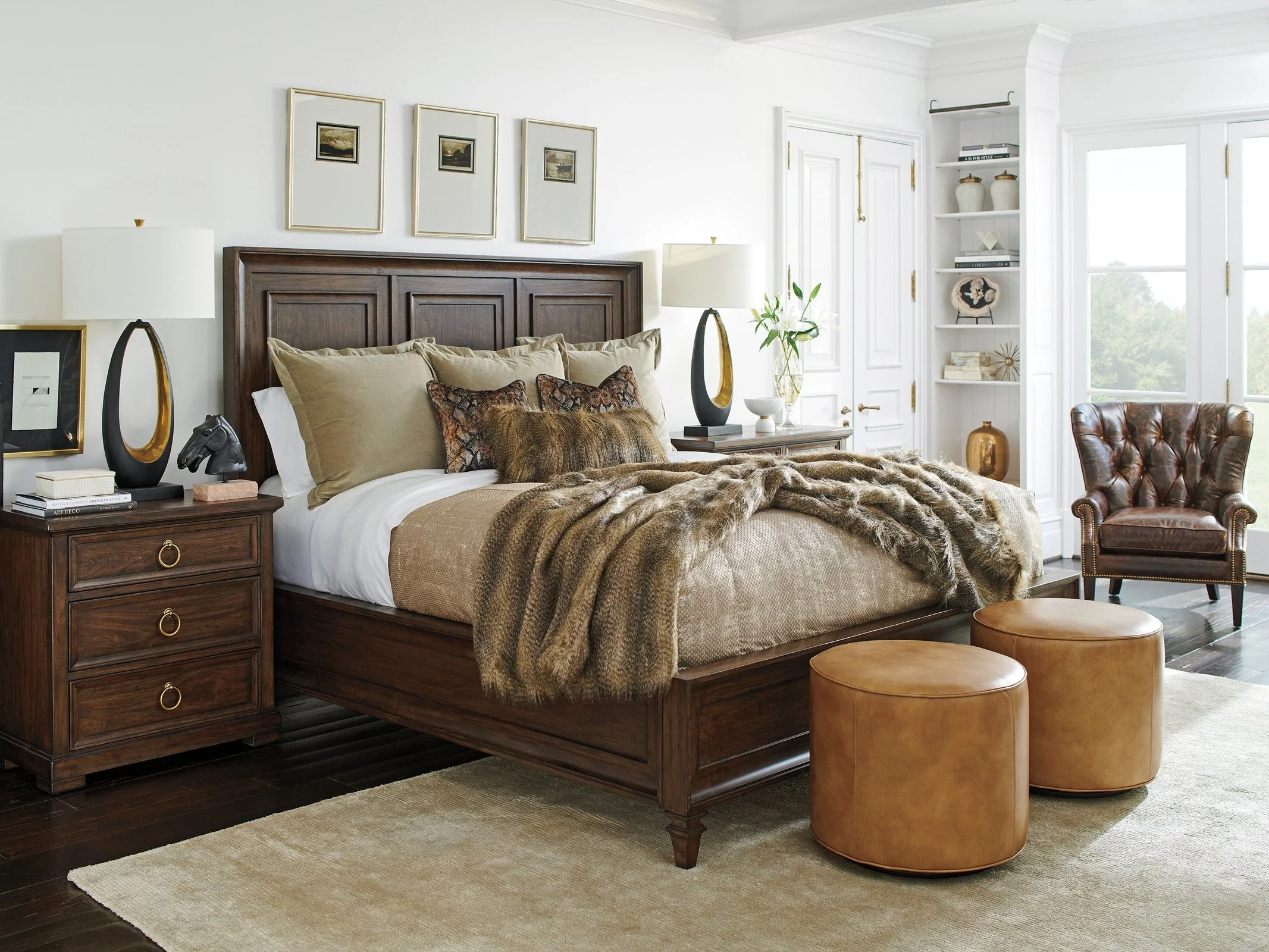 Lexington Silverado Walnut Creek Wood Panel Bed - Image 2