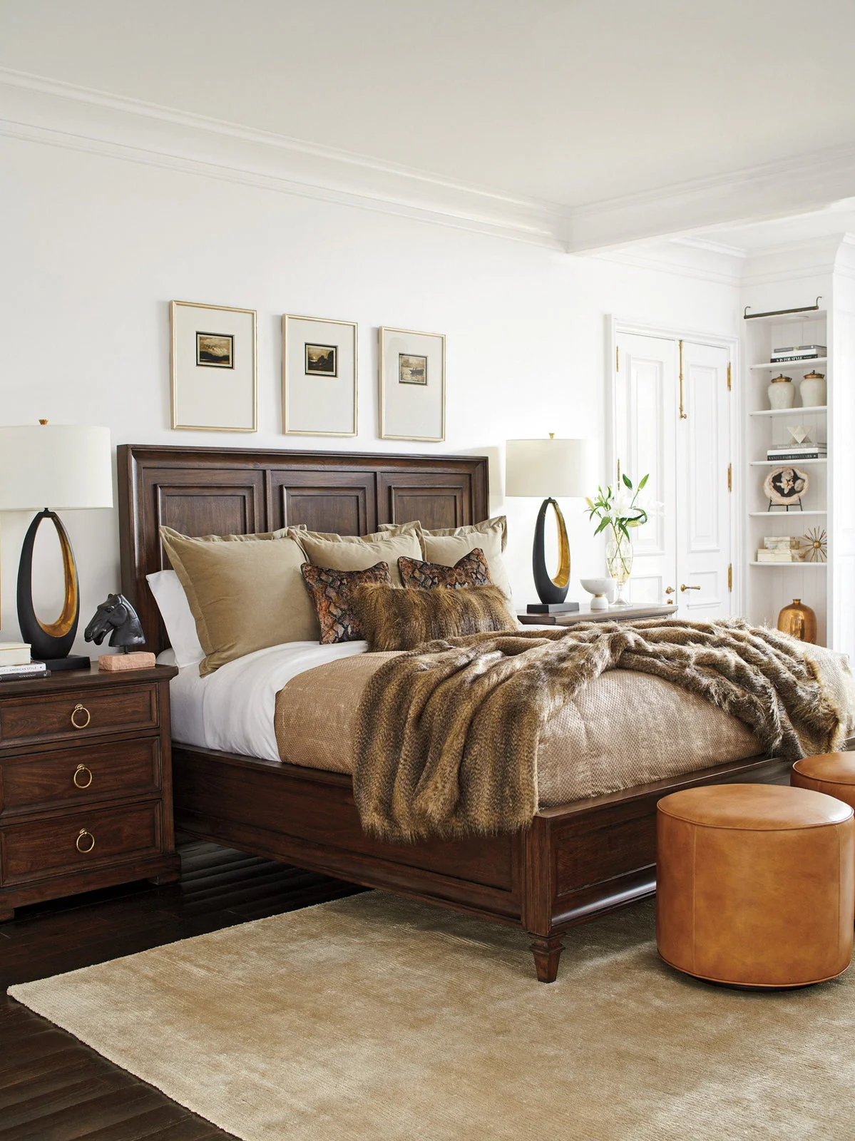 Lexington Silverado Walnut Creek Wood Panel Bed - Image 4