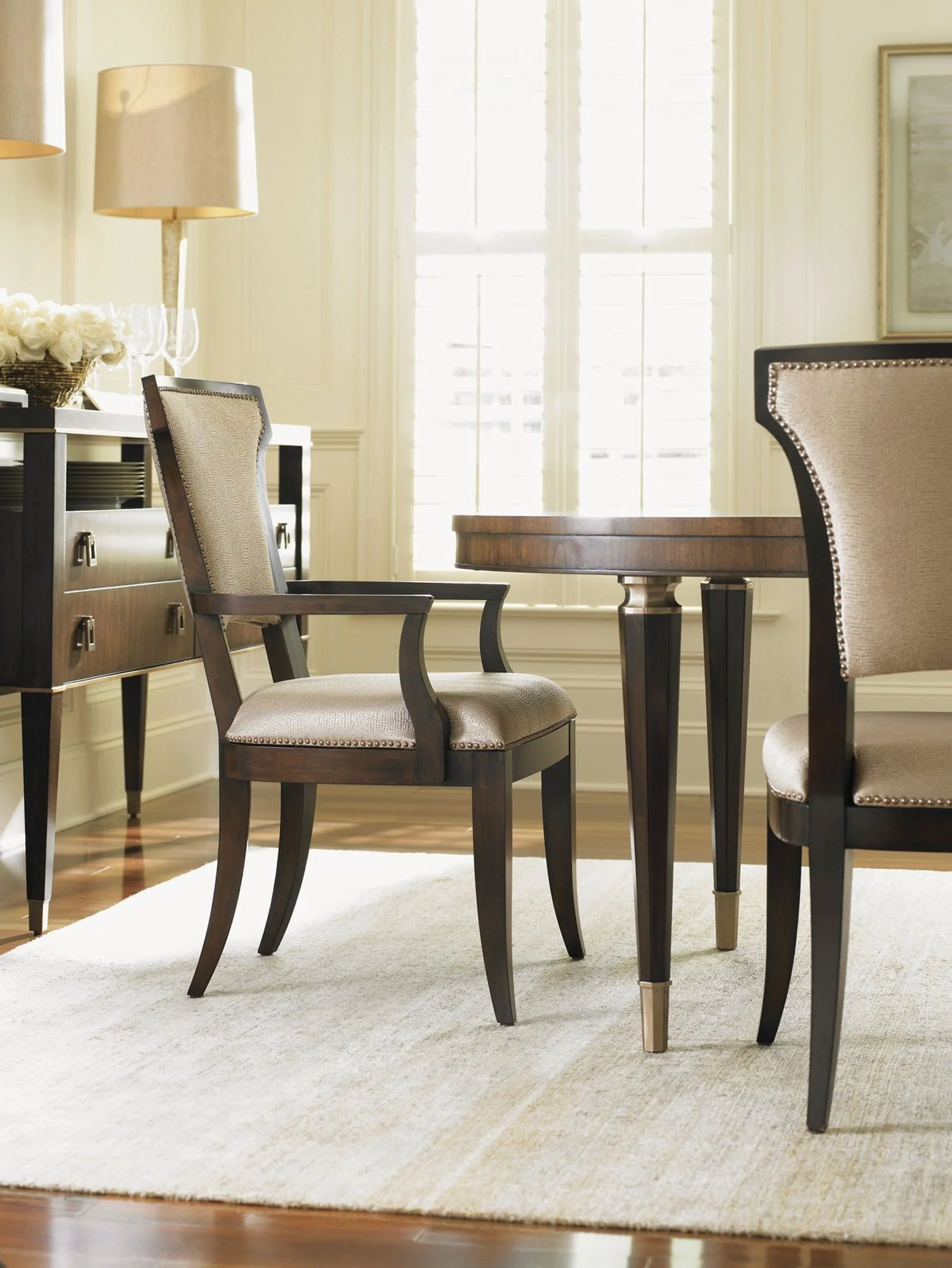 Lexington Tower Place Seneca Upholstered Arm Chair As Shown Clearance - Image 4