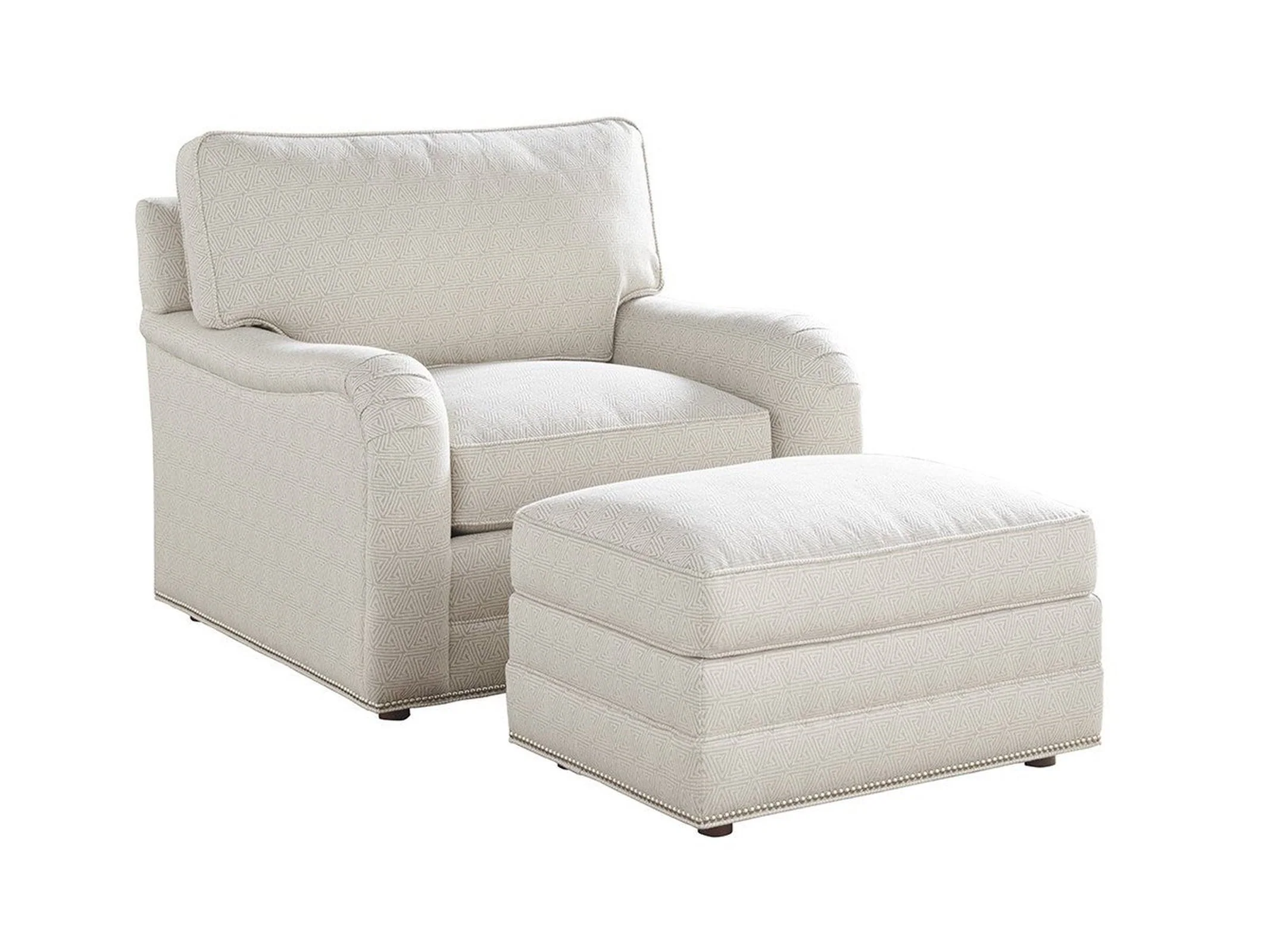 Lexington Upholstery Bedford Ottoman - Image 2
