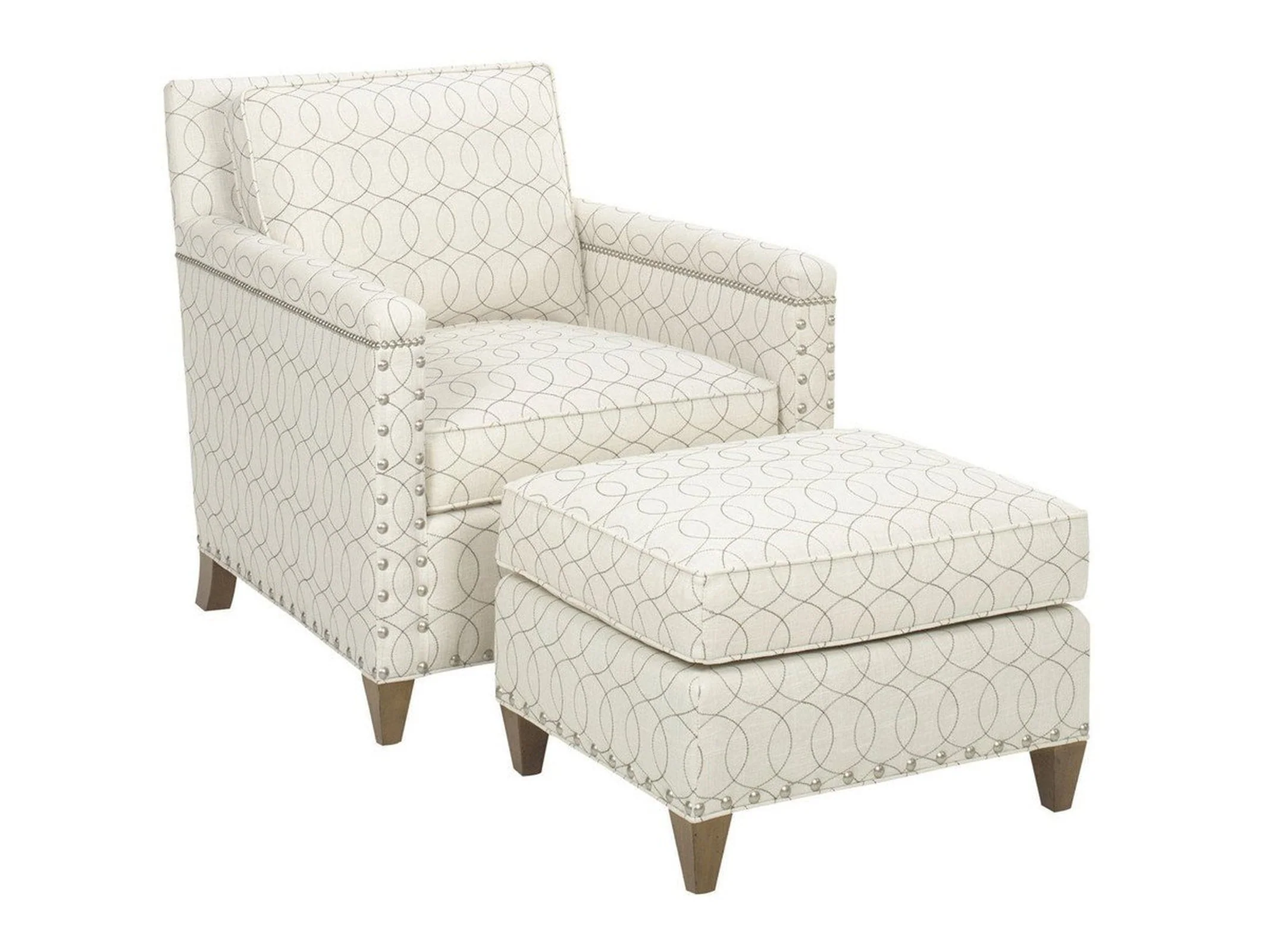 Lexington Upholstery Chase Ottoman - Image 2