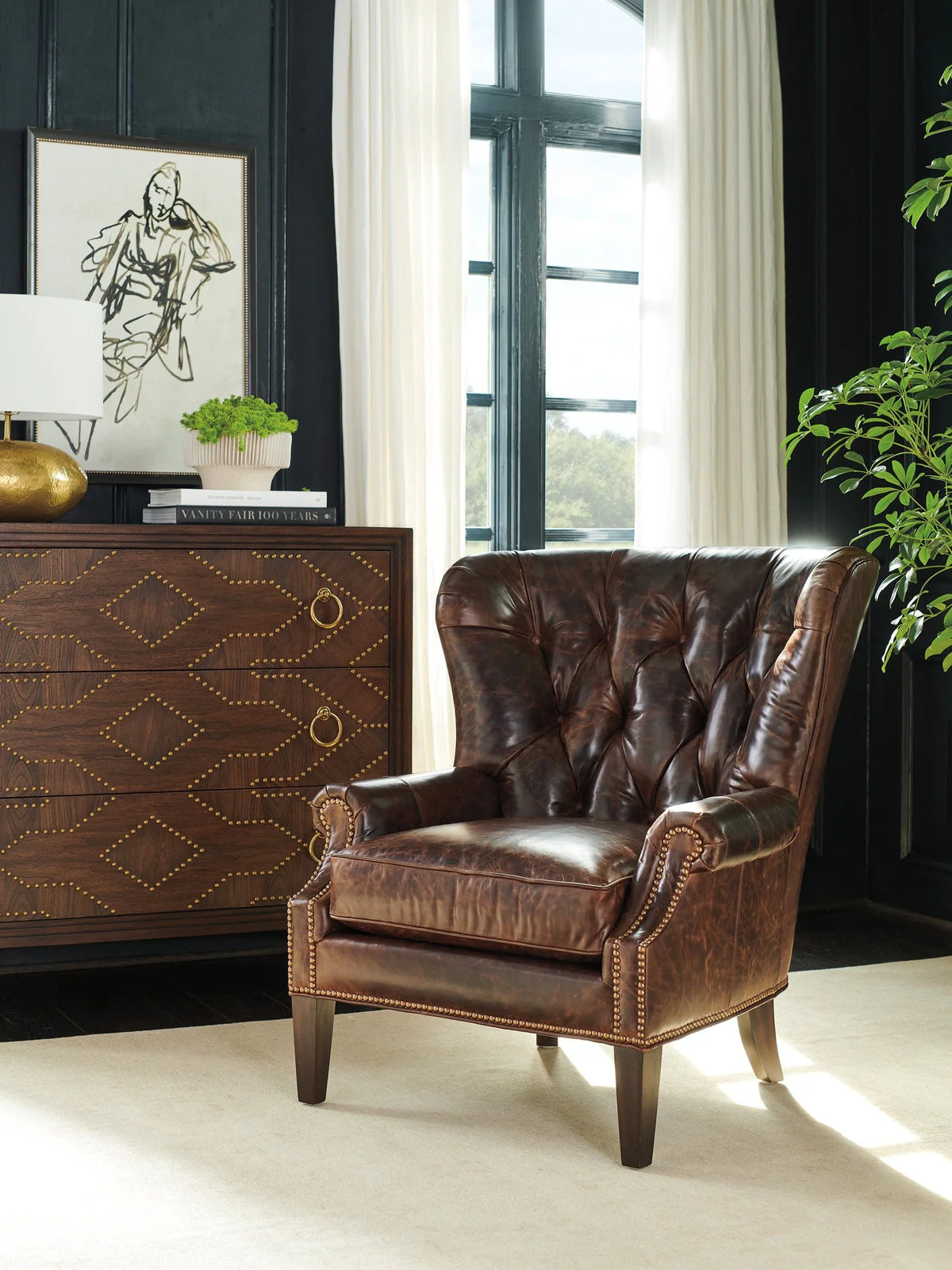 Lexington Upholstery Silverado Atwater Leather Chair - Image 3