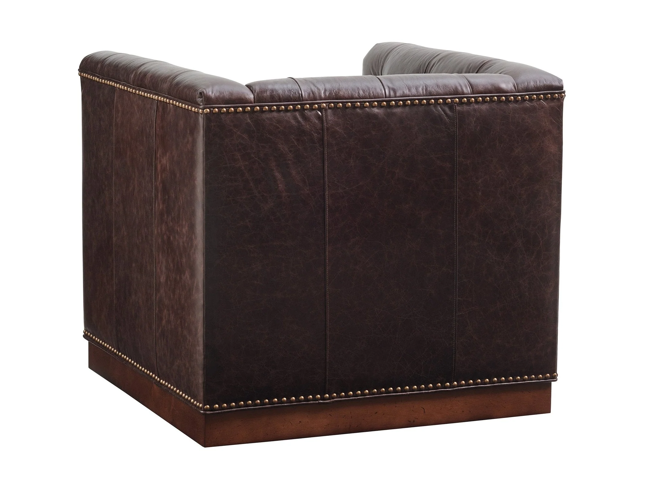 Lexington Upholstery Silverado Fremont Leather Swivel Chair - Image 2