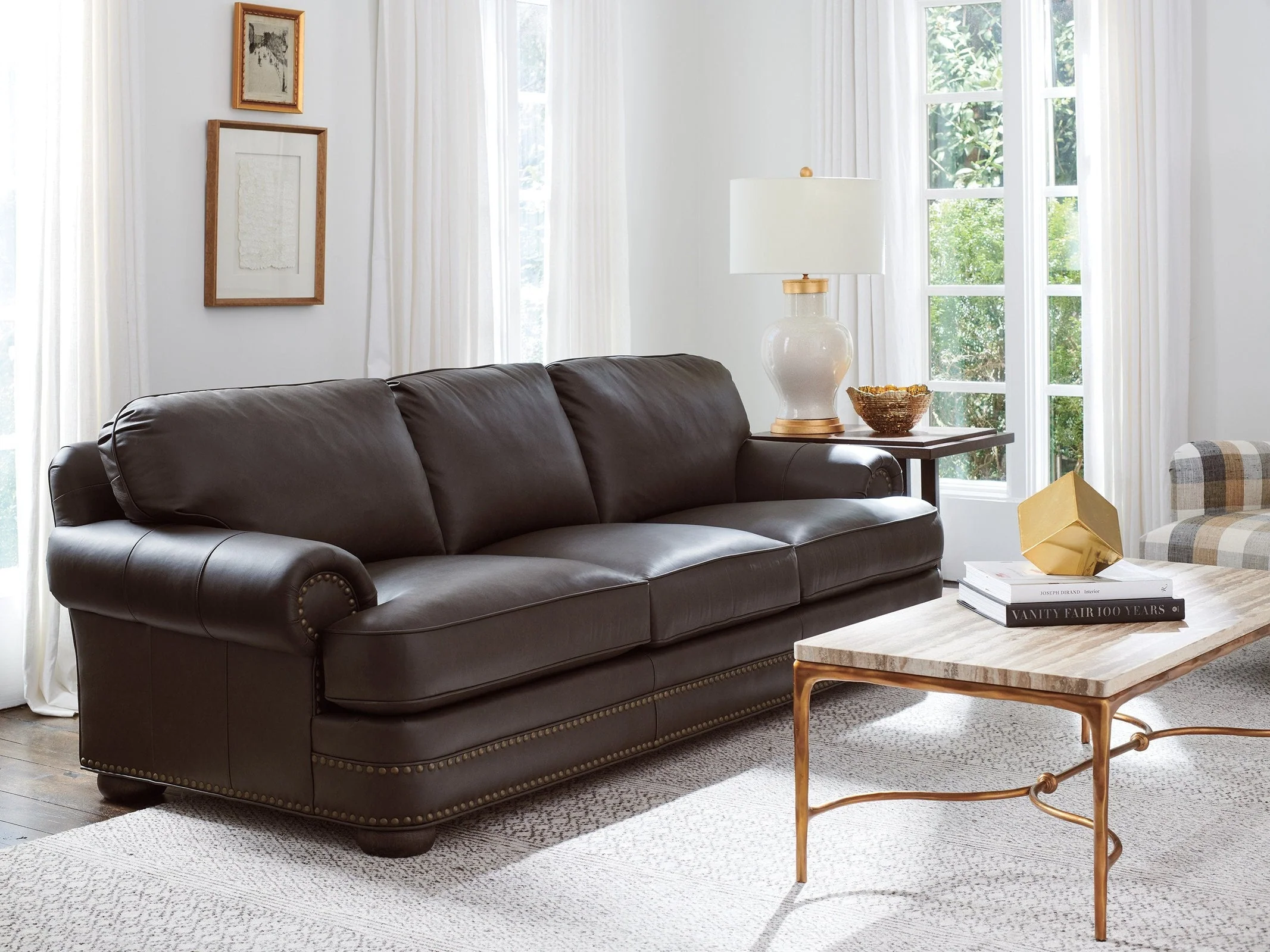 Lexington Upholstery Silverado Kensington Leather Sofa - Image 3