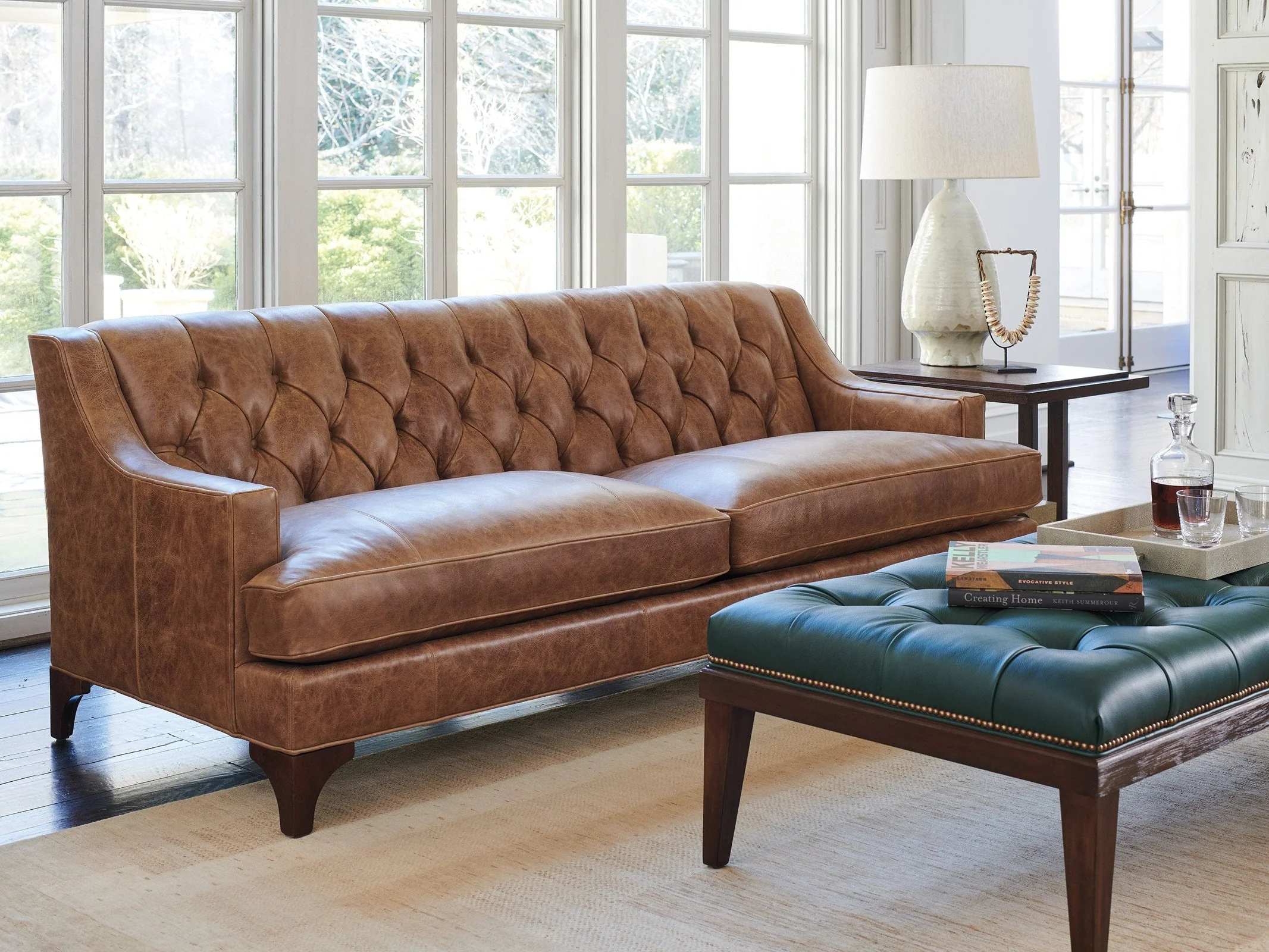Lexington Upholstery Silverado Sonoma Leather Sofa - Image 3
