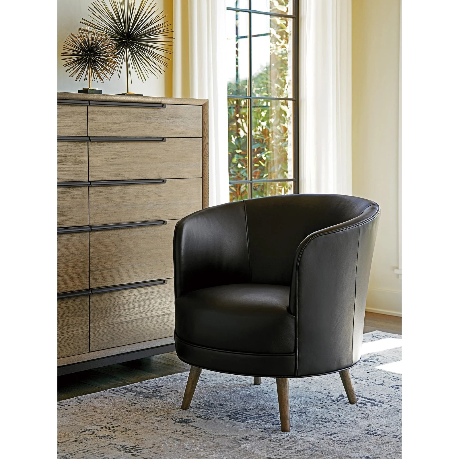 Lexington Zanzibar Torrington Leather Swivel Chair - Image 2