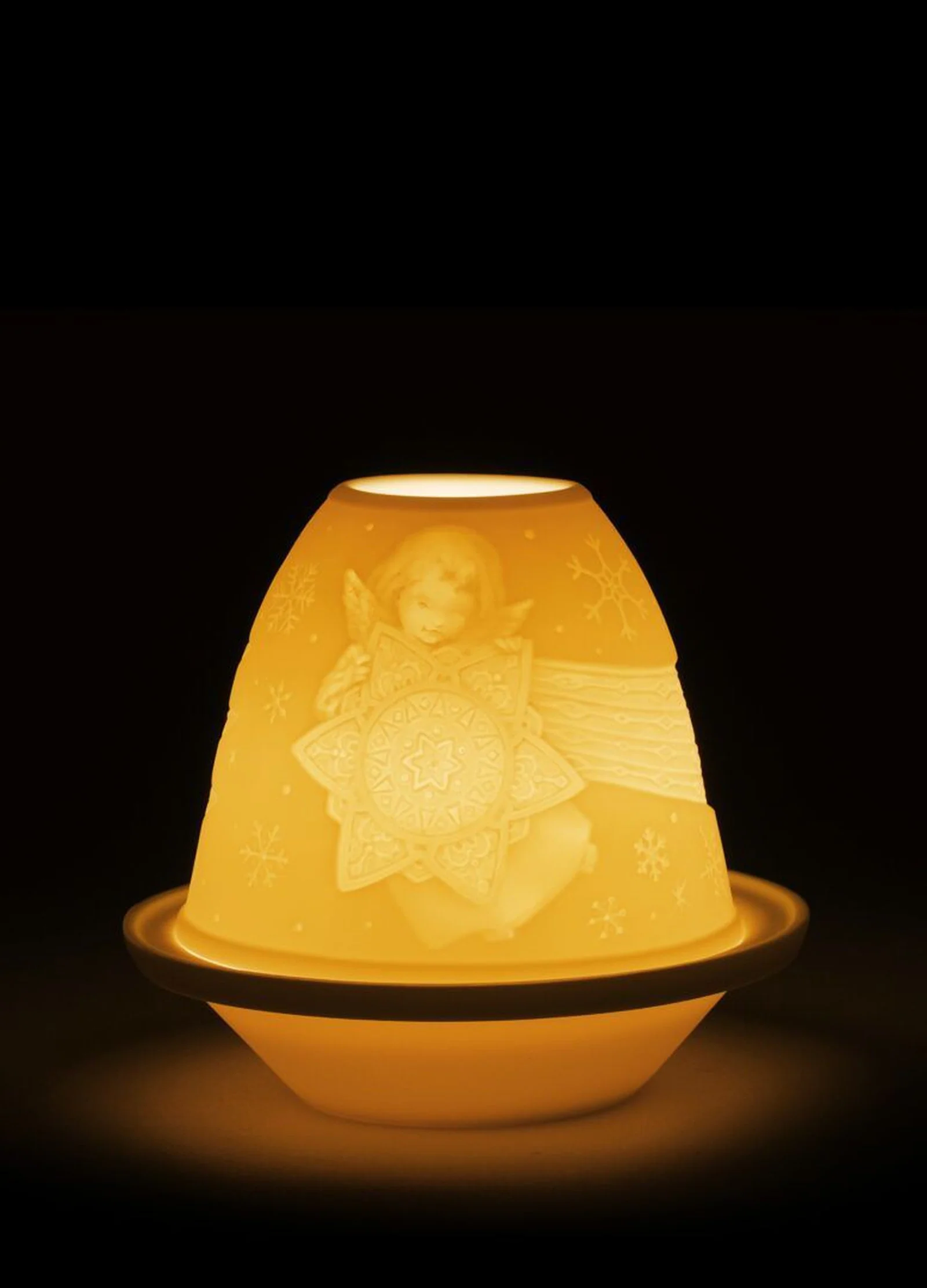 Lladro Angel With Star Lithophane With Plate - Image 2