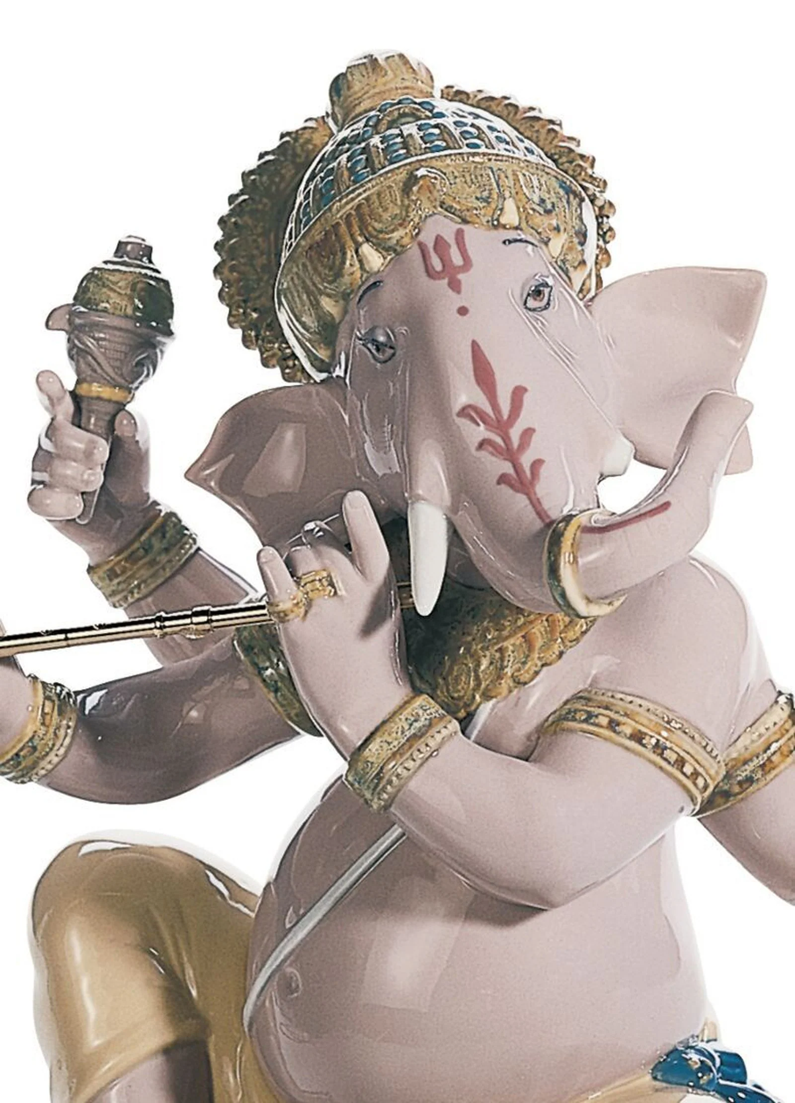 Lladro Bansuri Ganesha Figurine - Image 3