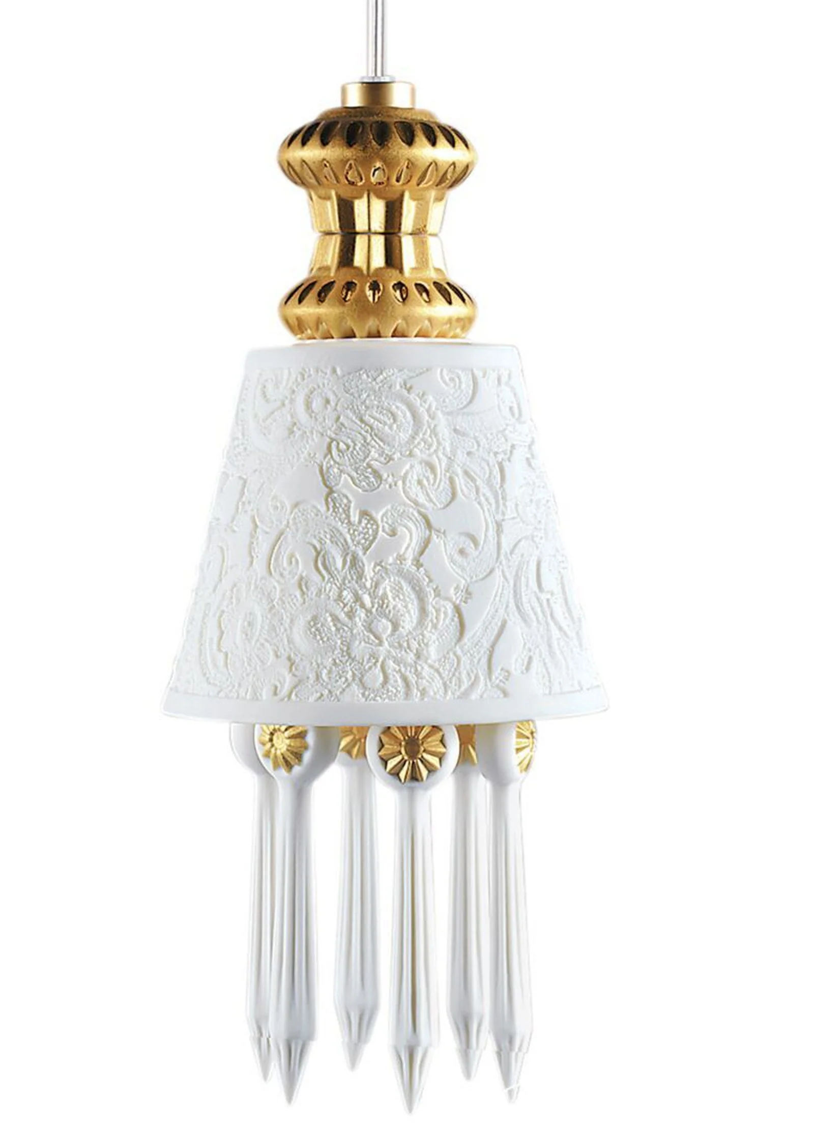 Lladro Belle De Nuit Ceiling Lamp With Lithophane (US) - Image 2