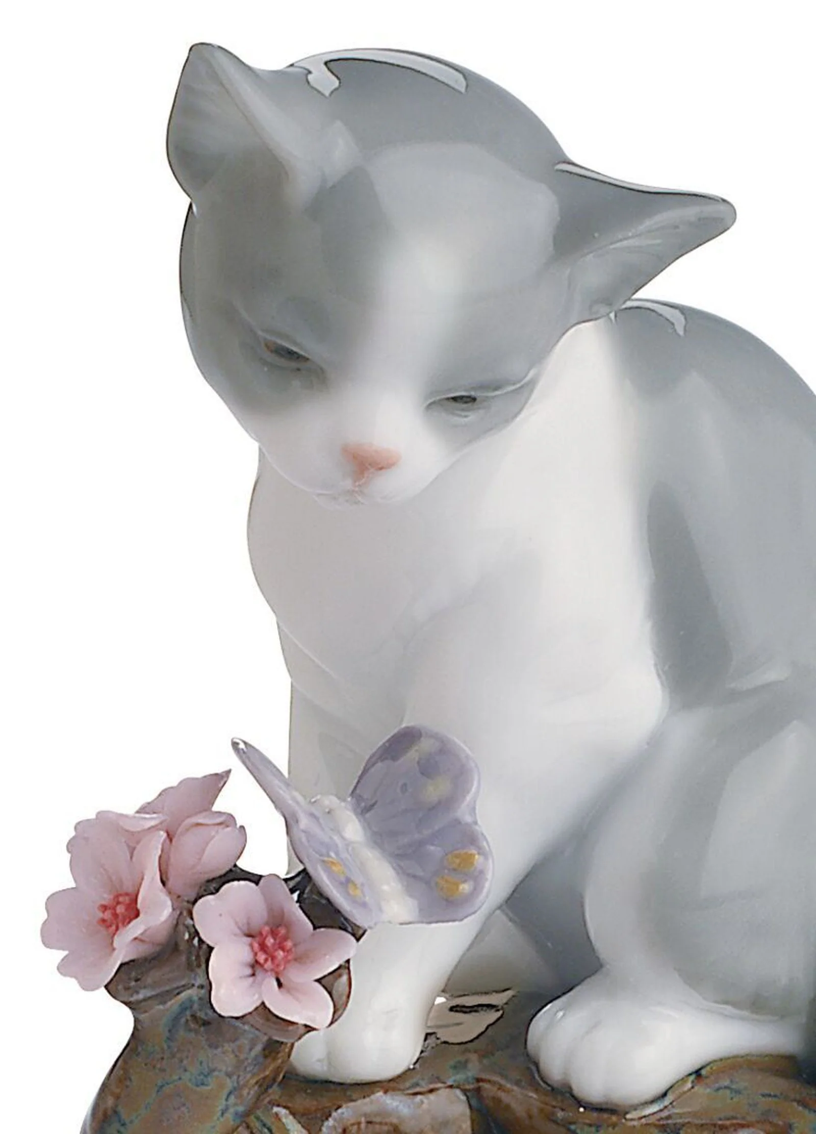 Lladro Blossoms for The Kitten Cat Figurine - Image 2