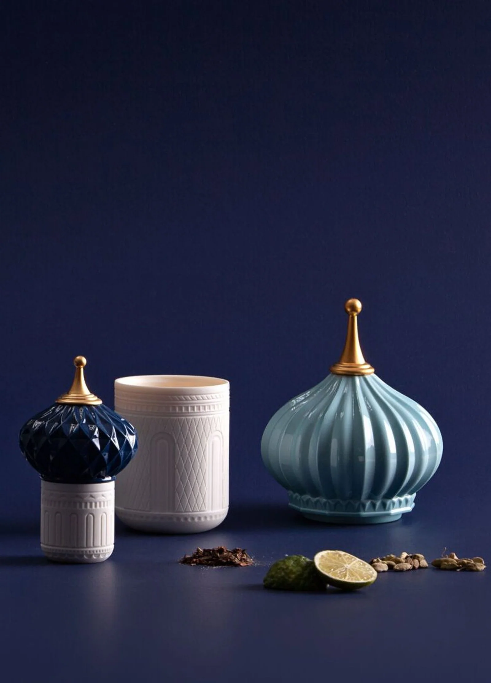 Lladro Blue Spire Candle 1001 Lights Unbreakable Spirit Scent - Image 4