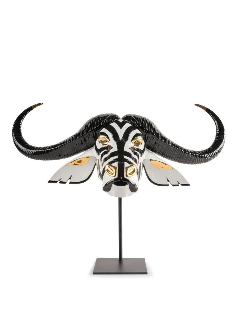 Lladro Buffalo Mask - Image 4