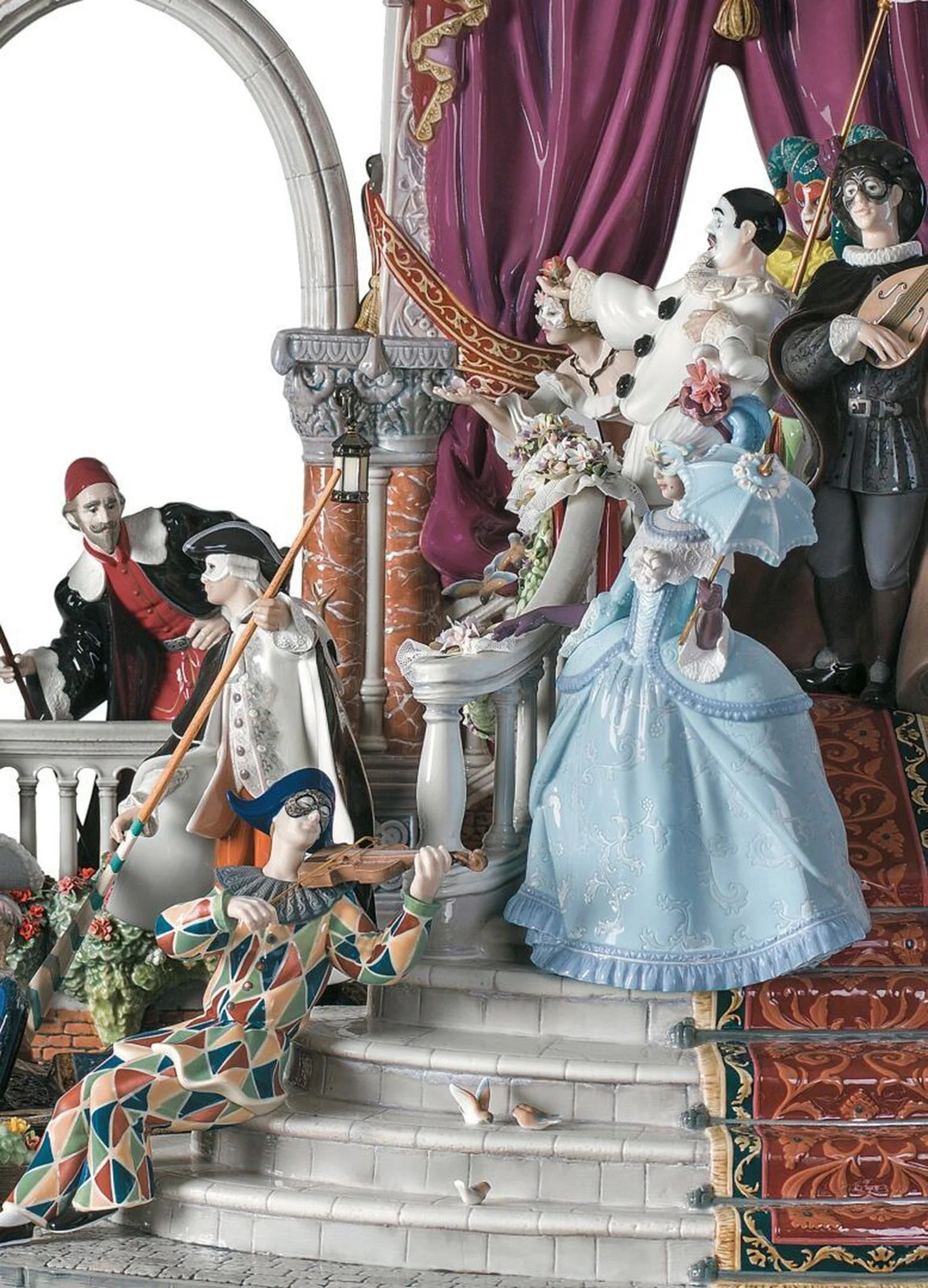 Lladro Carnival in Venice Sculpture - Limited Edition - Image 3