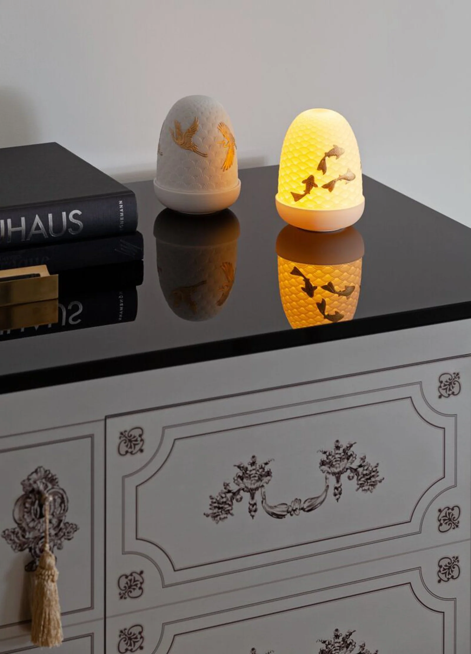 Lladro Cranes Dome Table Lamp - Image 3