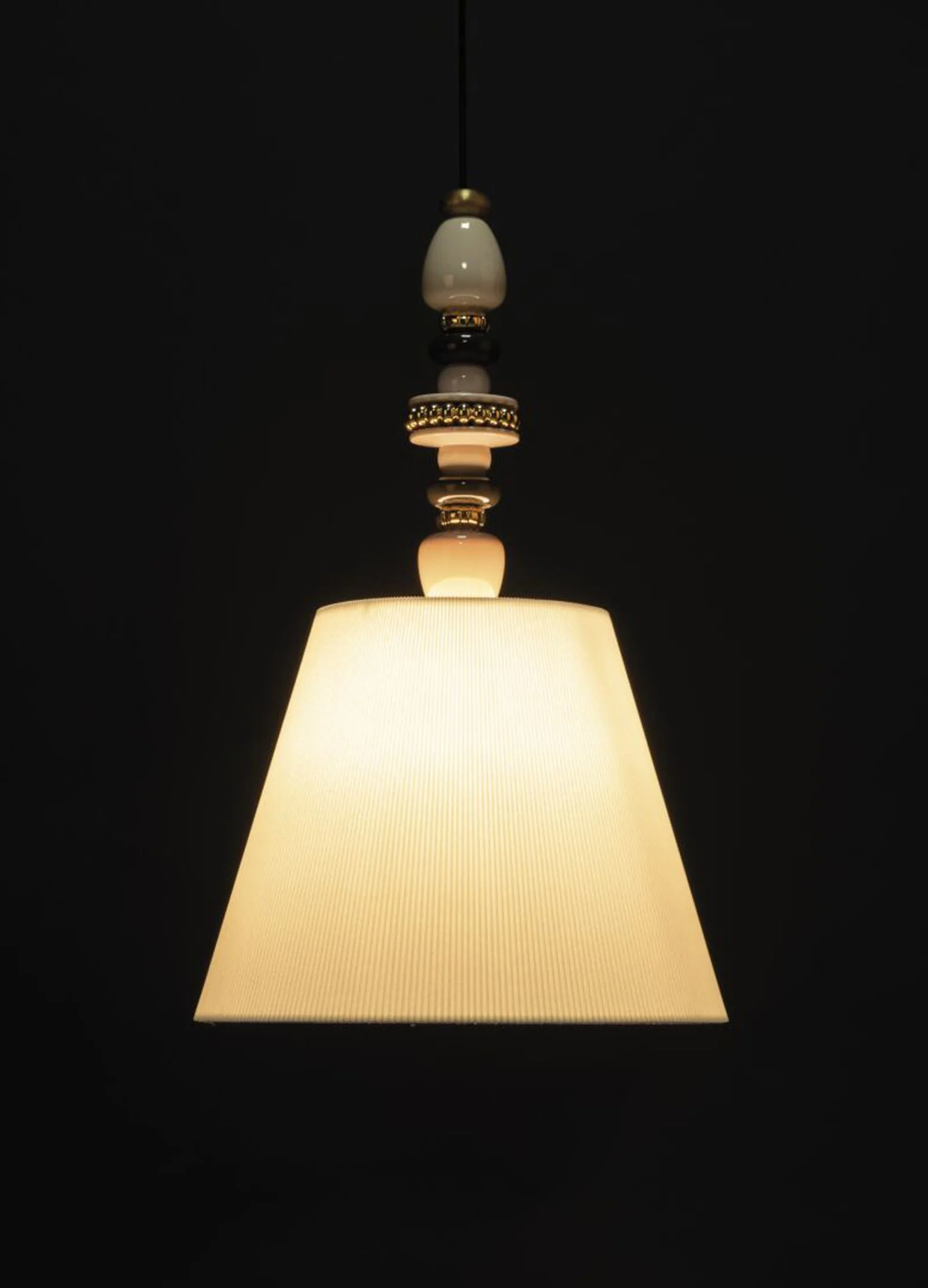 Lladro Firefly Ceiling Lamp Pink and Golden Luster (US) - Image 4